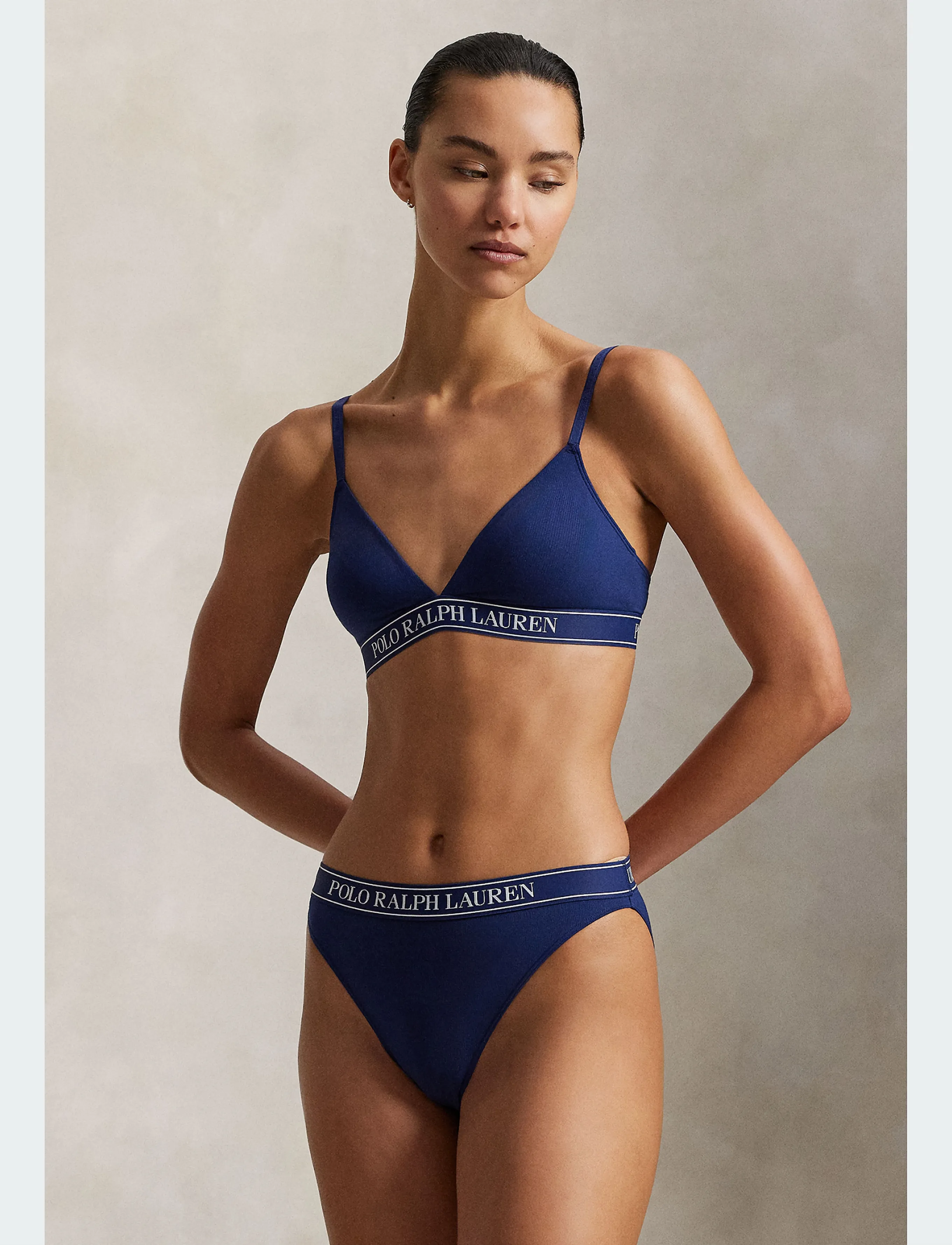 Polo Ralph Lauren Intimates - Logo-Waistband Bikini 3-Pack Set - briefs - navy - 3