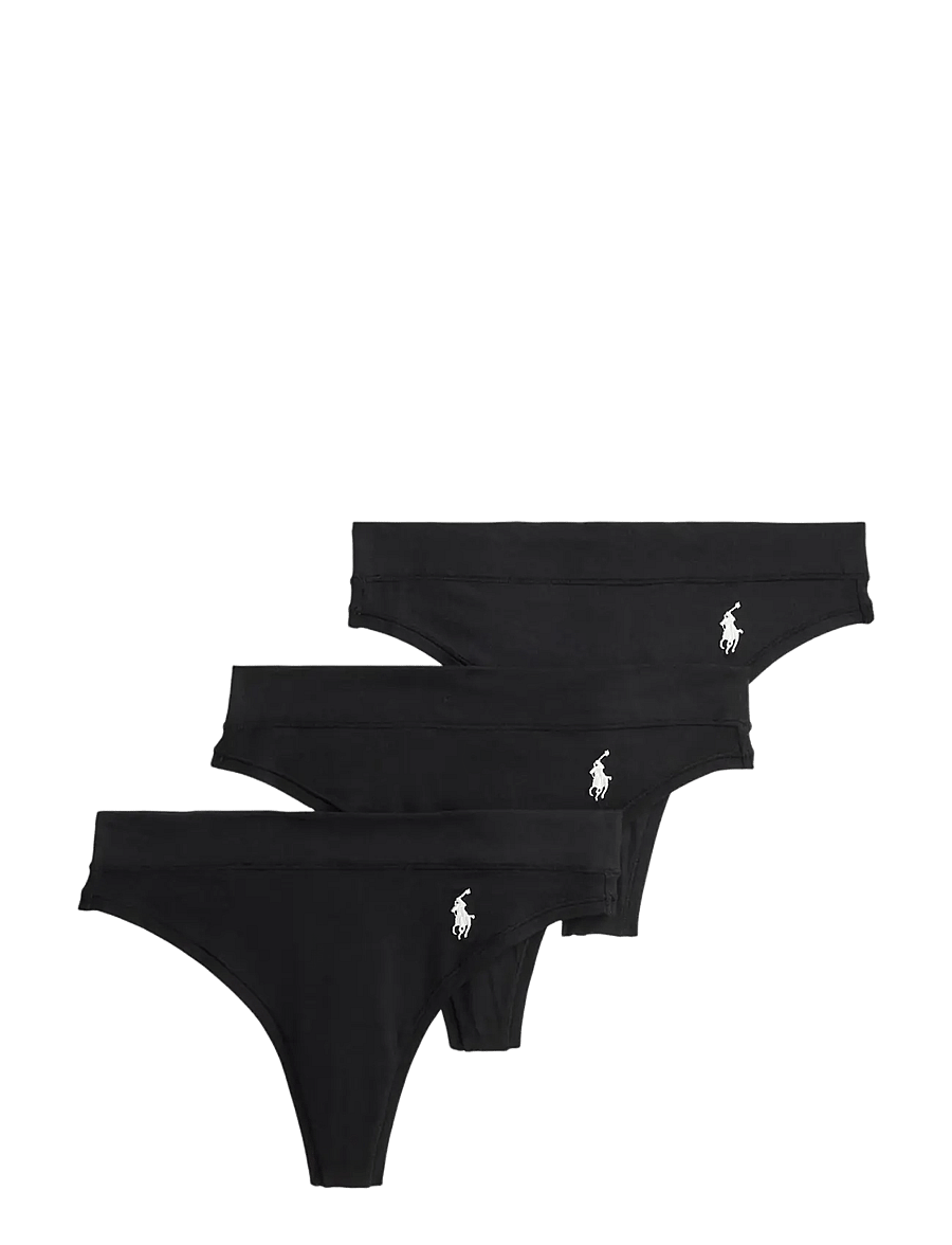 Polo Ralph Lauren Intimates - Thong 3-Pack Set - stringtrosor - onyx - 1