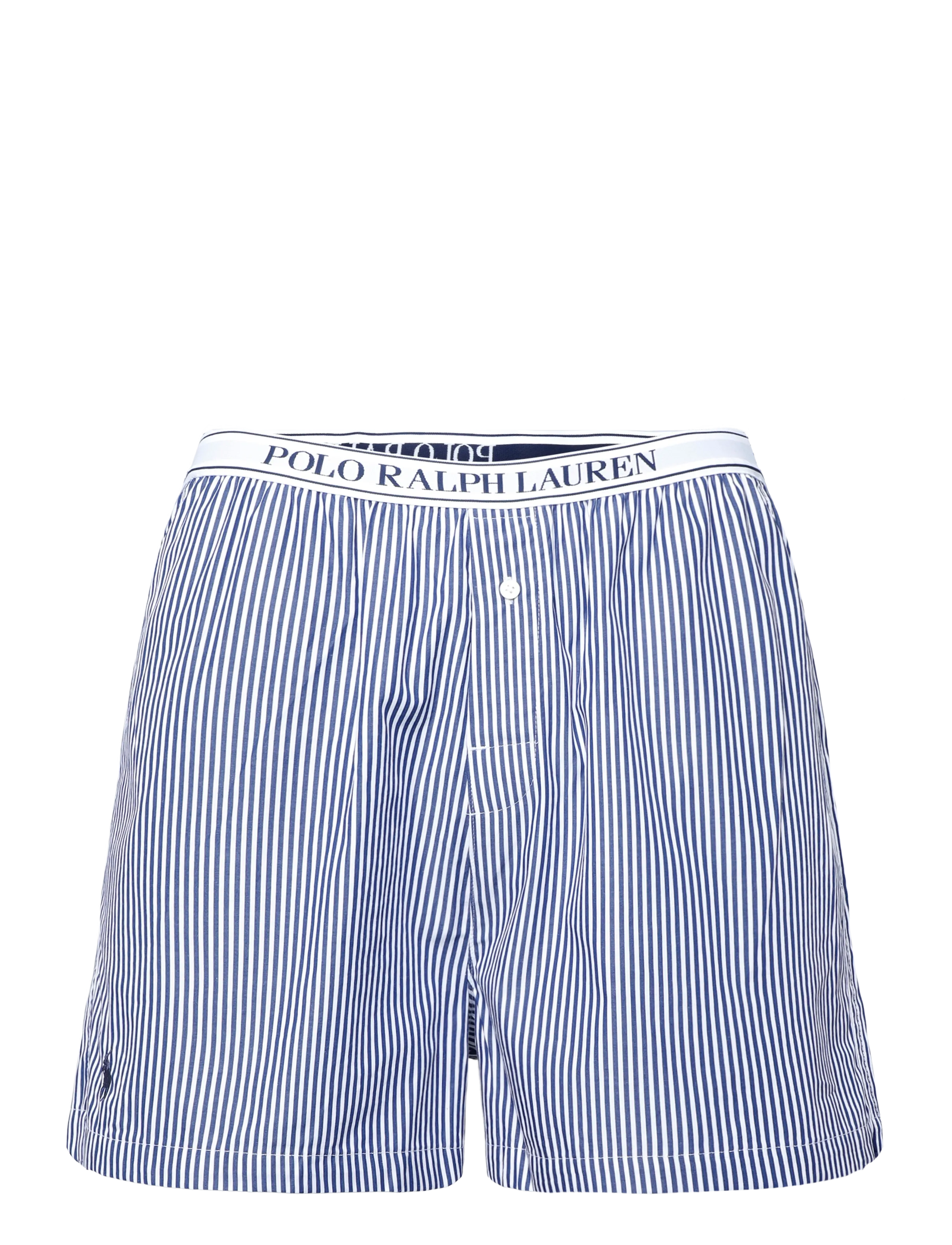 Polo Ralph Lauren Intimates Striped Cotton Boxer, Kvinder, Stribet Boxer, Blå, Str: XL