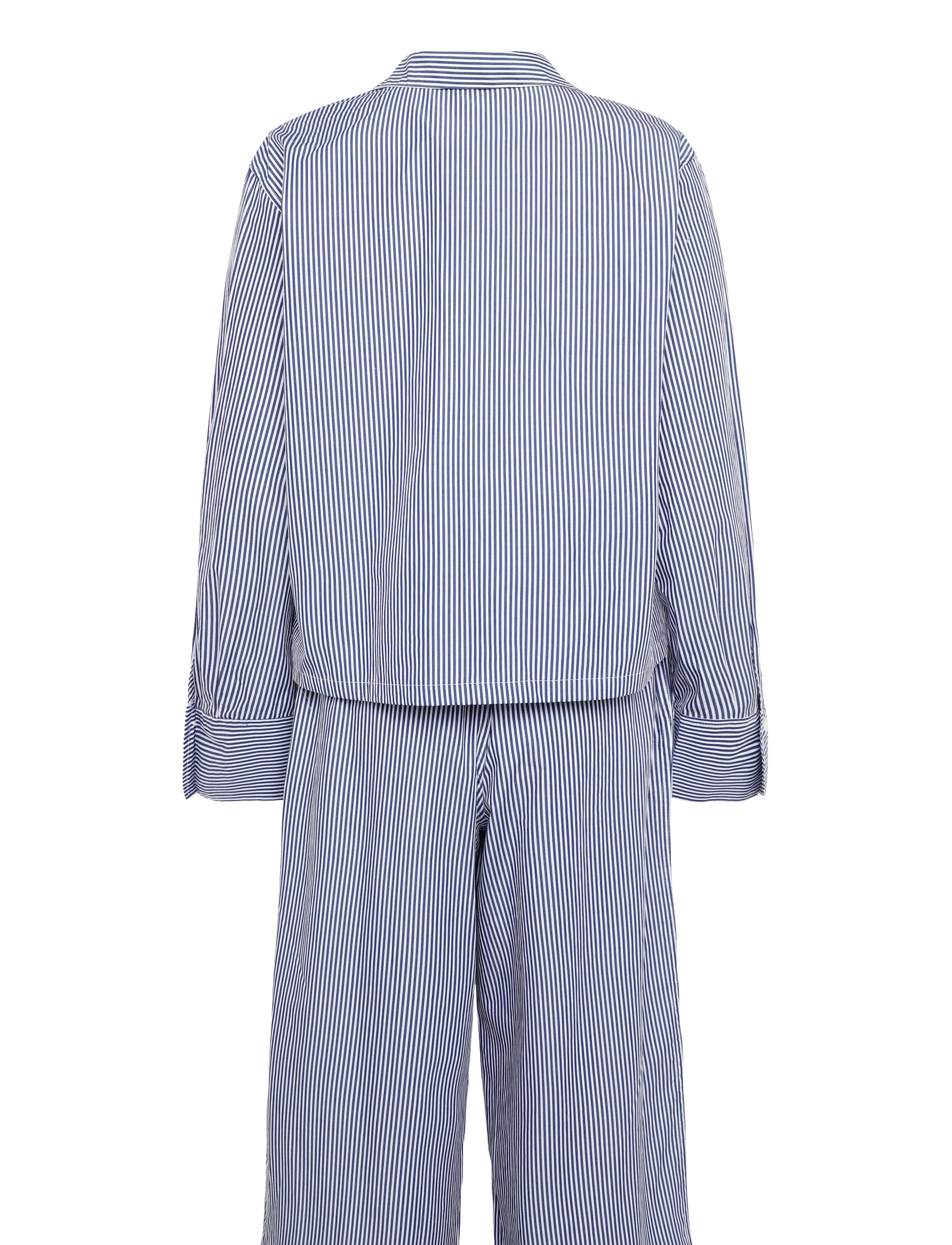 Polo Ralph Lauren Intimates - Cotton Poplin Long-Sleeve Pajama Set - pyjamas - prlstripe - 2