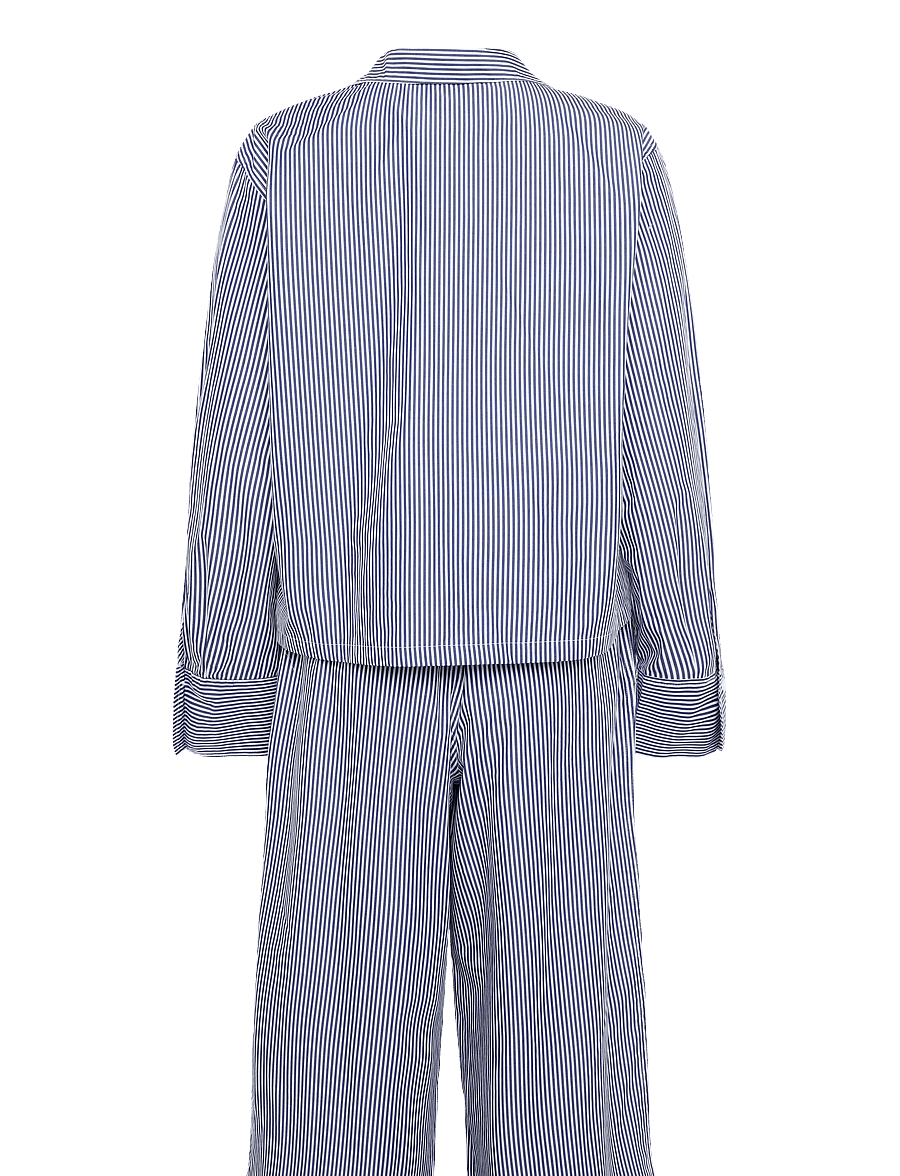 Polo Ralph Lauren Intimates - Cotton Poplin Long-Sleeve Pajama Set - pyjamas - prlstripe - 2