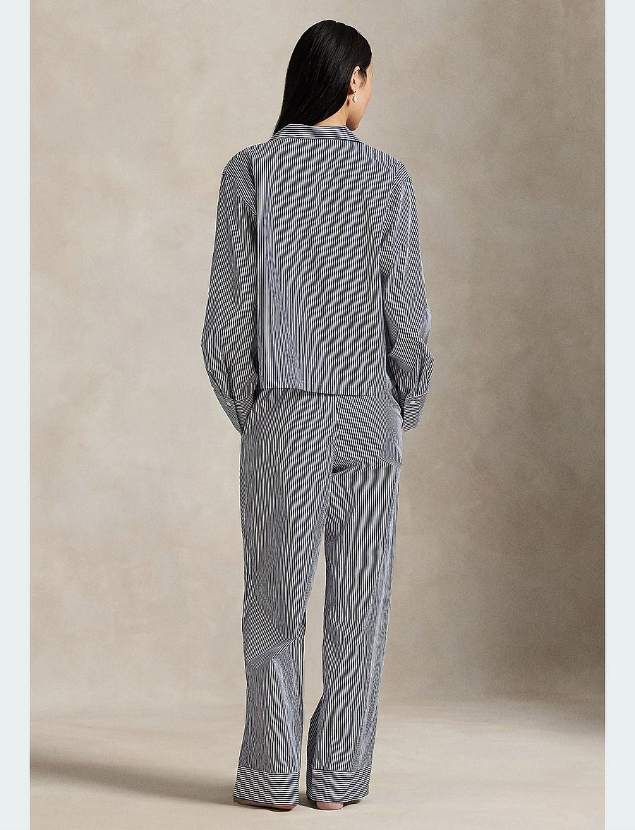 Polo Ralph Lauren Intimates - Cotton Poplin Long-Sleeve Pajama Set - pyjamas - prlstripe - 5
