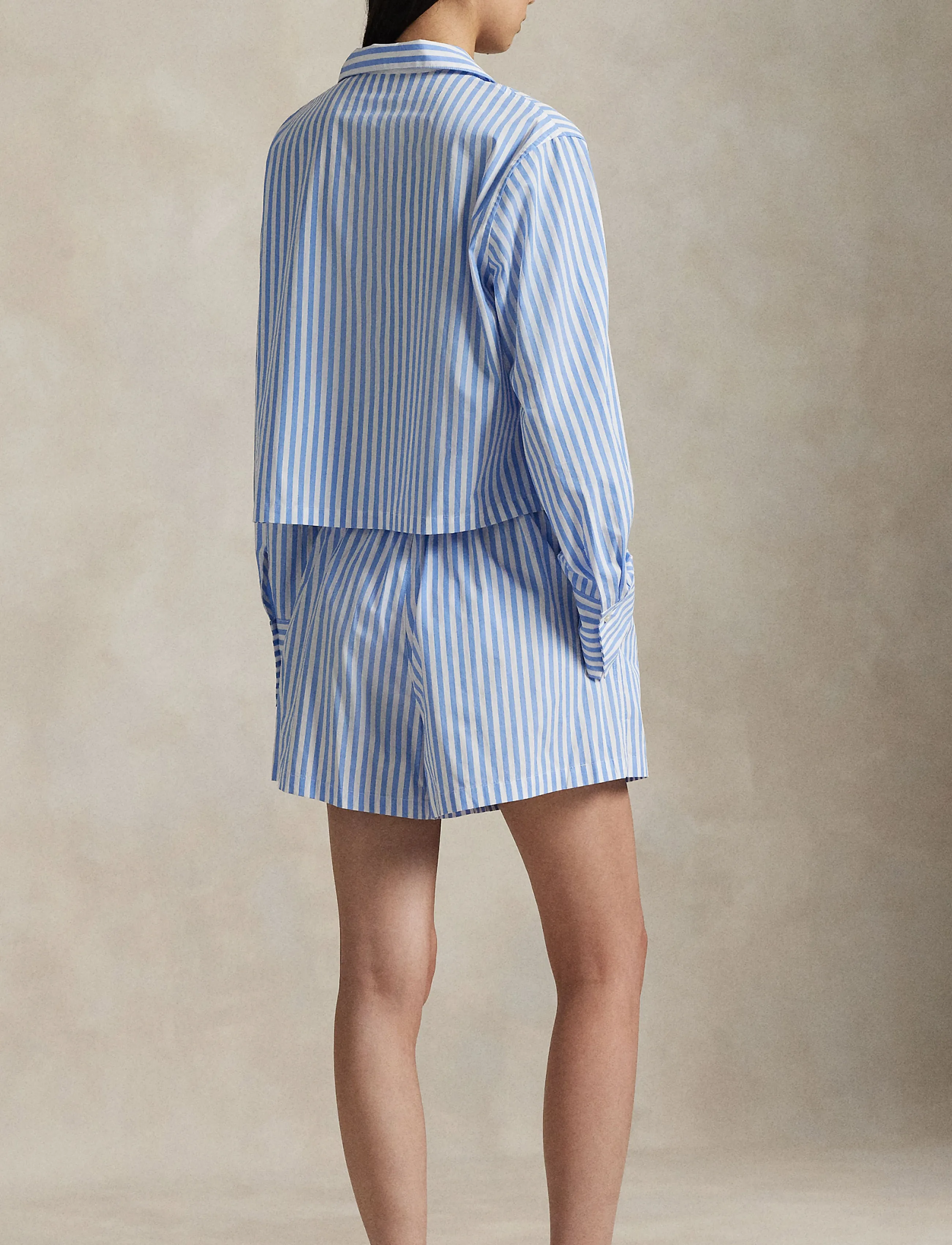 Polo Ralph Lauren Intimates - Crop Top & Boxer Striped Cotton PJ Set - pyjamas - widestripe - 2
