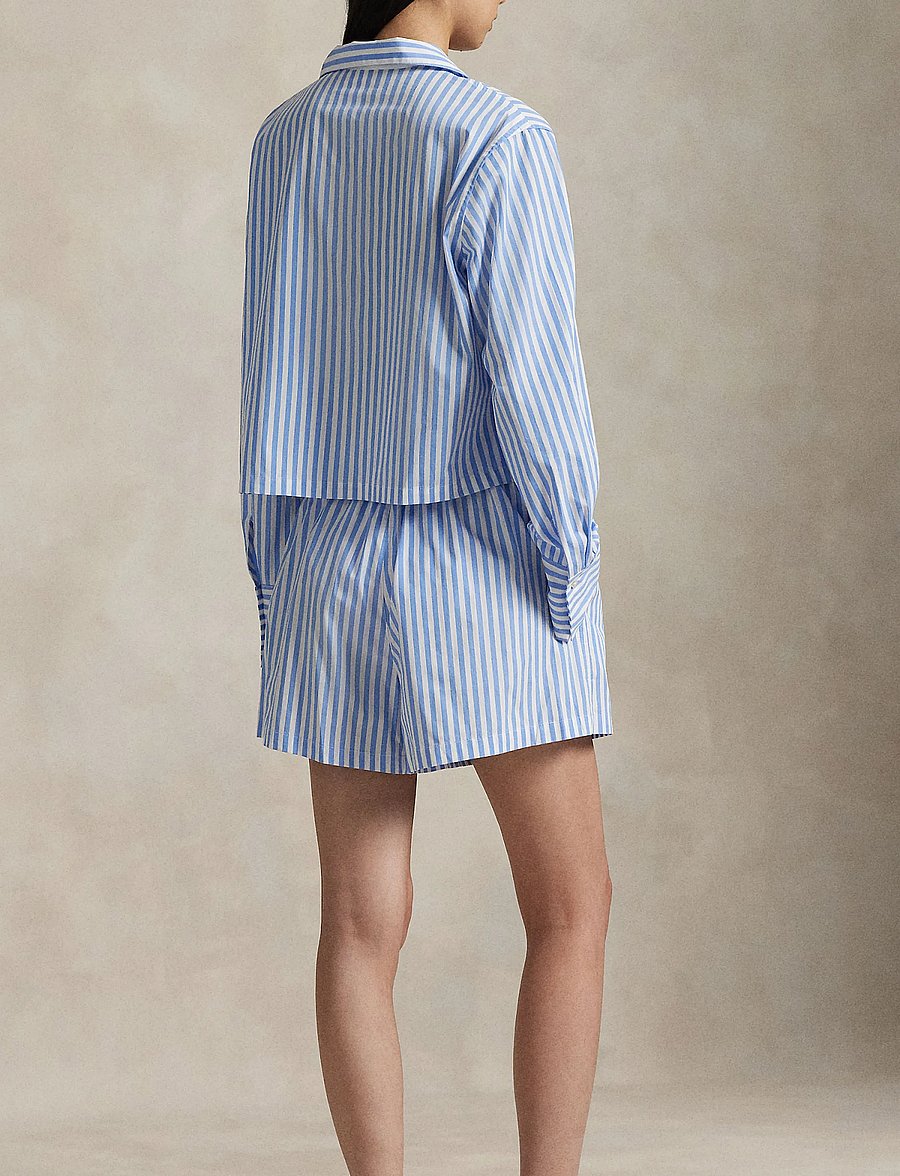 Polo Ralph Lauren Intimates - Crop Top & Boxer Striped Cotton PJ Set - pyjamas - widestripe - 2