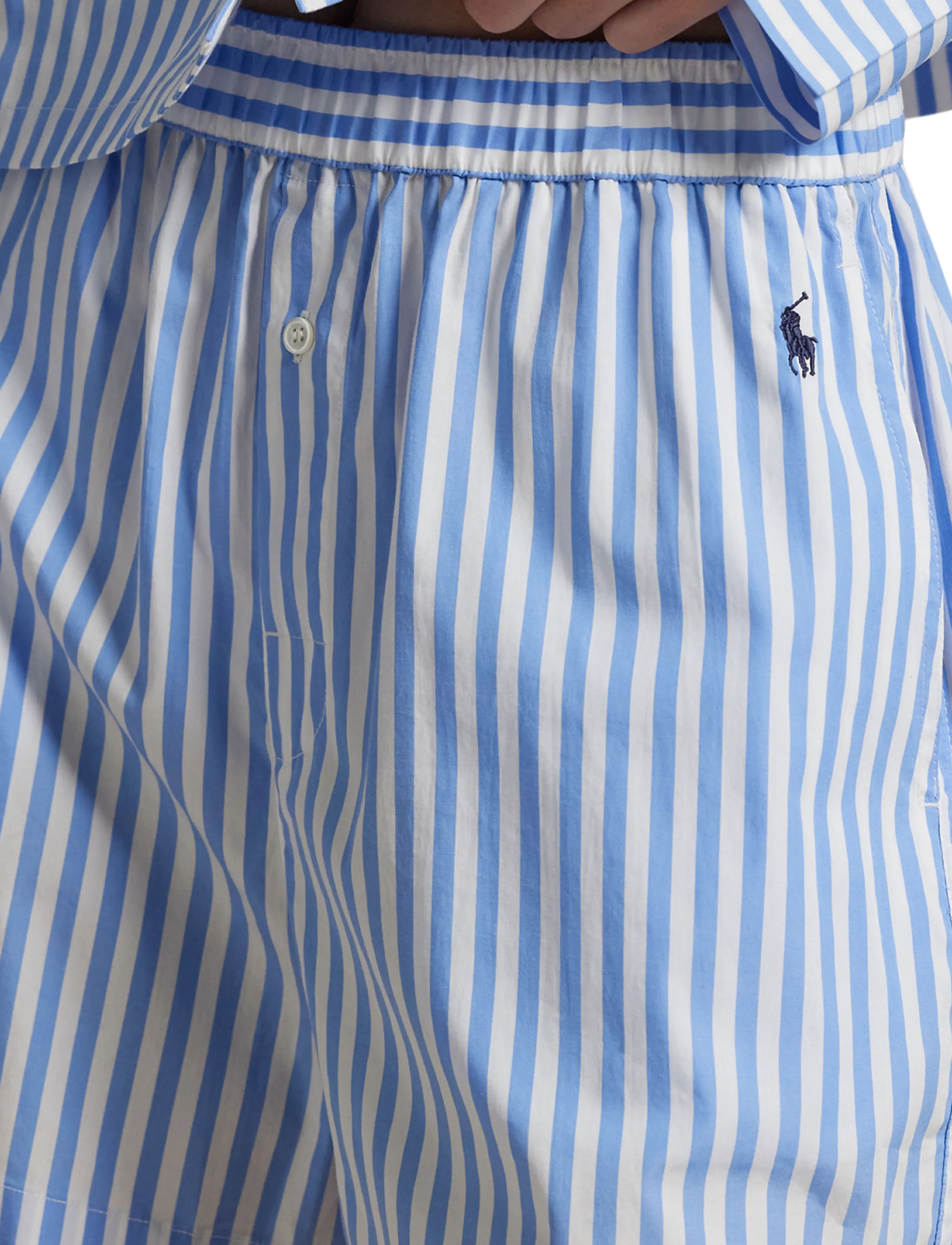 Polo Ralph Lauren Intimates - Crop Top & Boxer Striped Cotton PJ Set - pyjamas - widestripe - 4