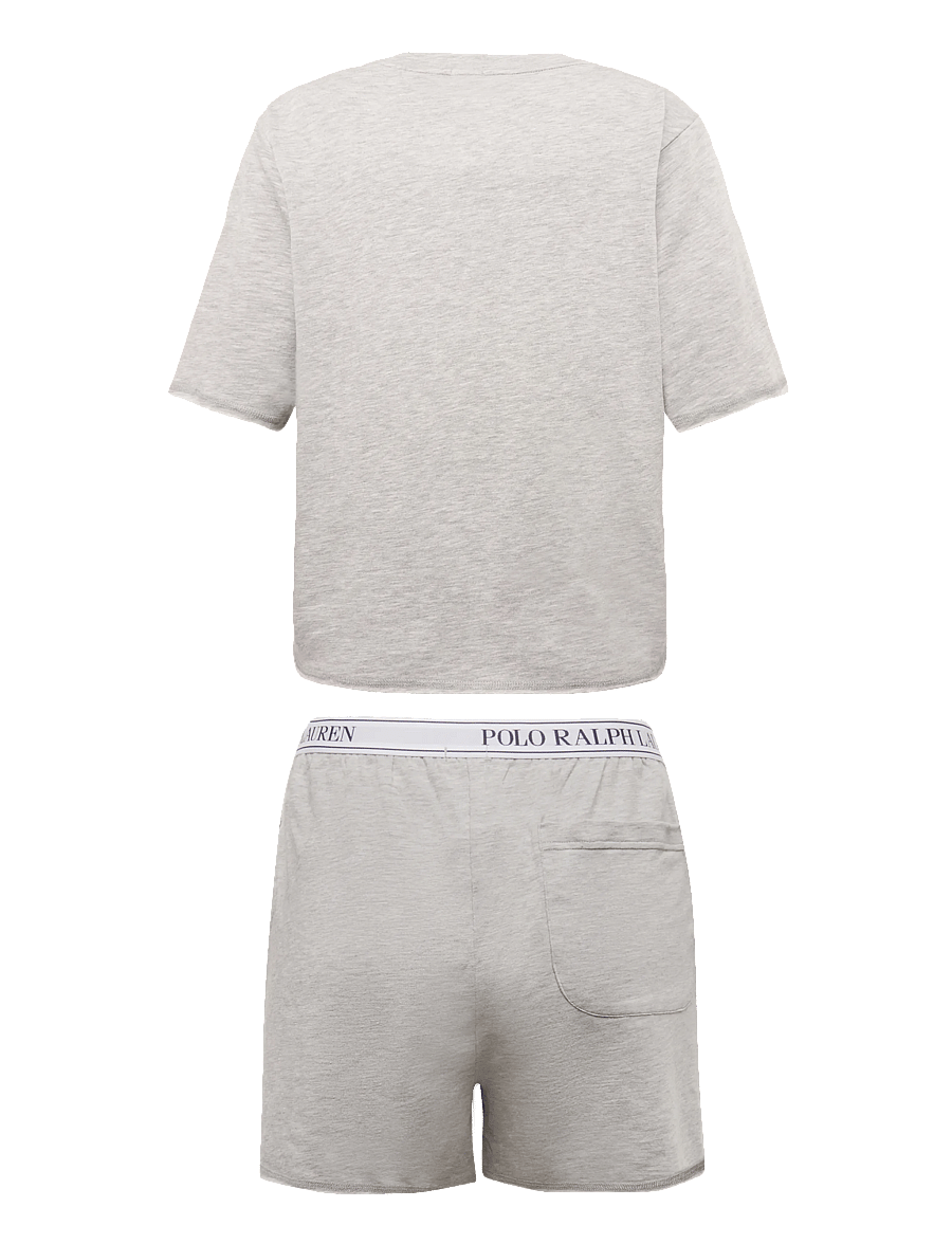 Polo Ralph Lauren Intimates - French Terry Short-Sleeve Pajama Set - pyjamas - heathergrey - 2