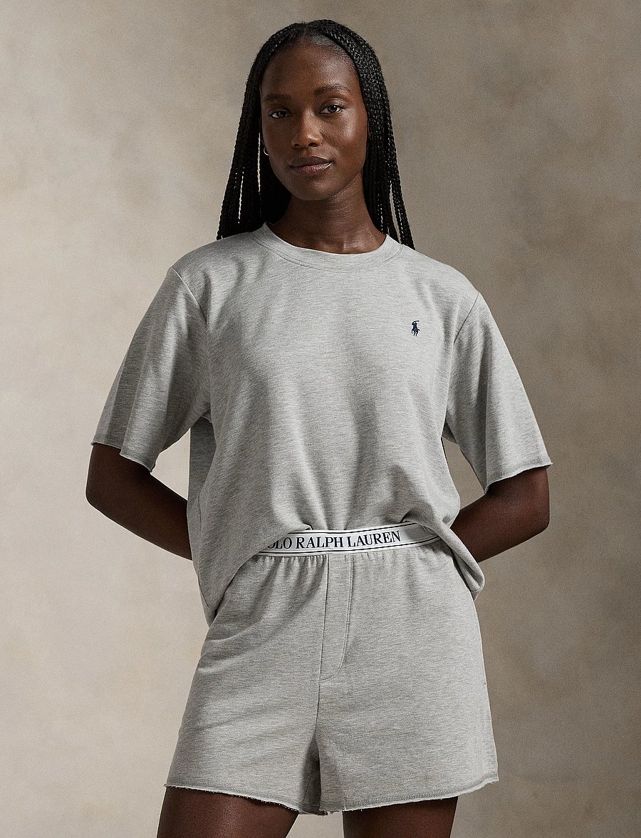 Polo Ralph Lauren Intimates - French Terry Short-Sleeve Pajama Set - pyjamas - heathergrey - 2