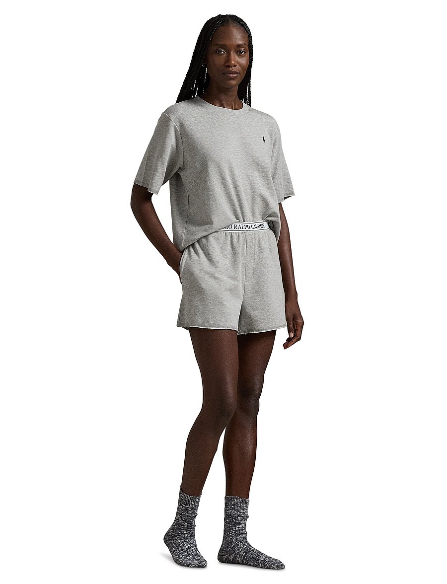 Polo Ralph Lauren Intimates - French Terry Short-Sleeve Pajama Set - pyjamas - heathergrey - 4