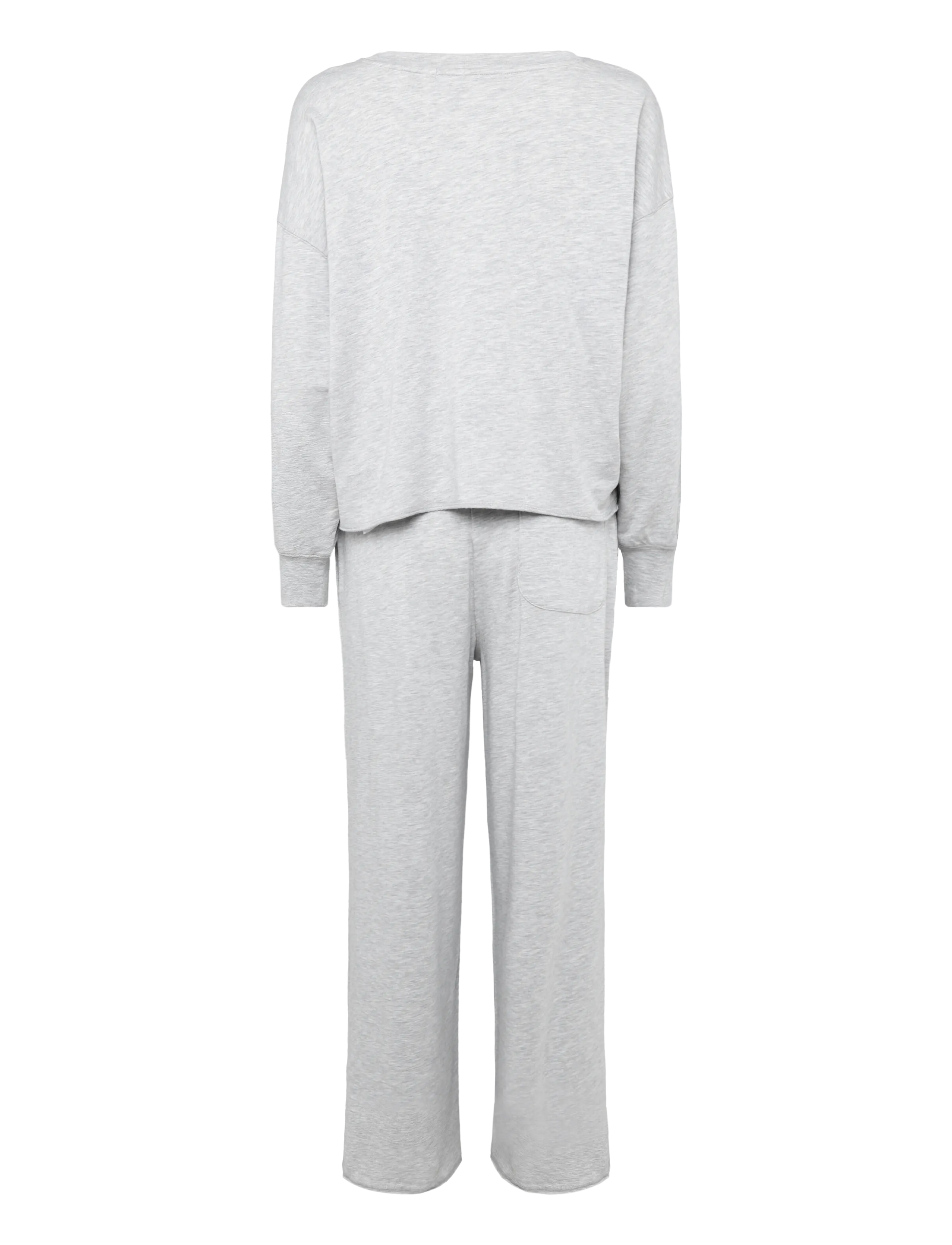 Polo Ralph Lauren Intimates - French Terry Long-Sleeve Pajama Set - pyjamas - heathergrey - 2