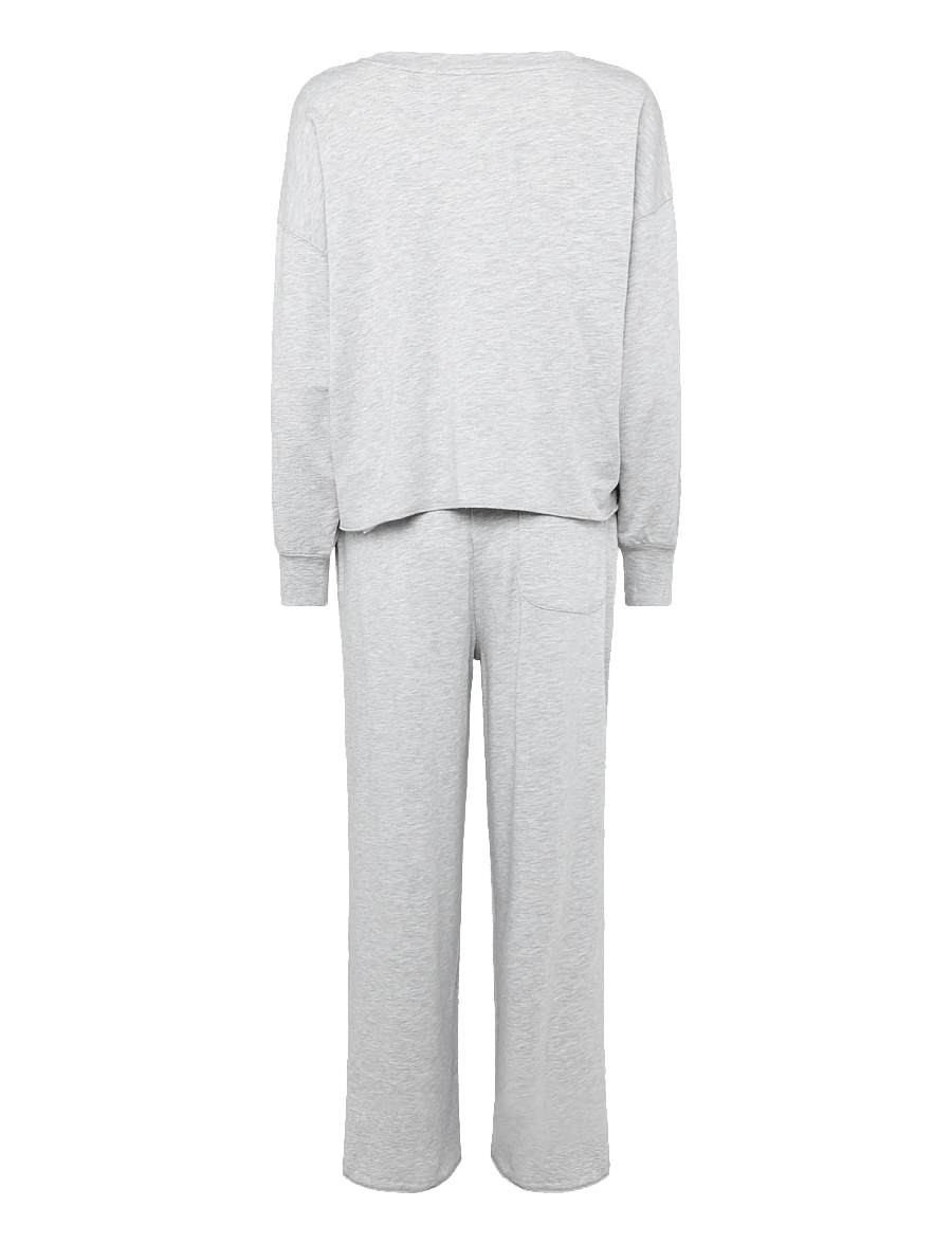 Polo Ralph Lauren Intimates - French Terry Long-Sleeve Pajama Set - pyjamas - heathergrey - 2