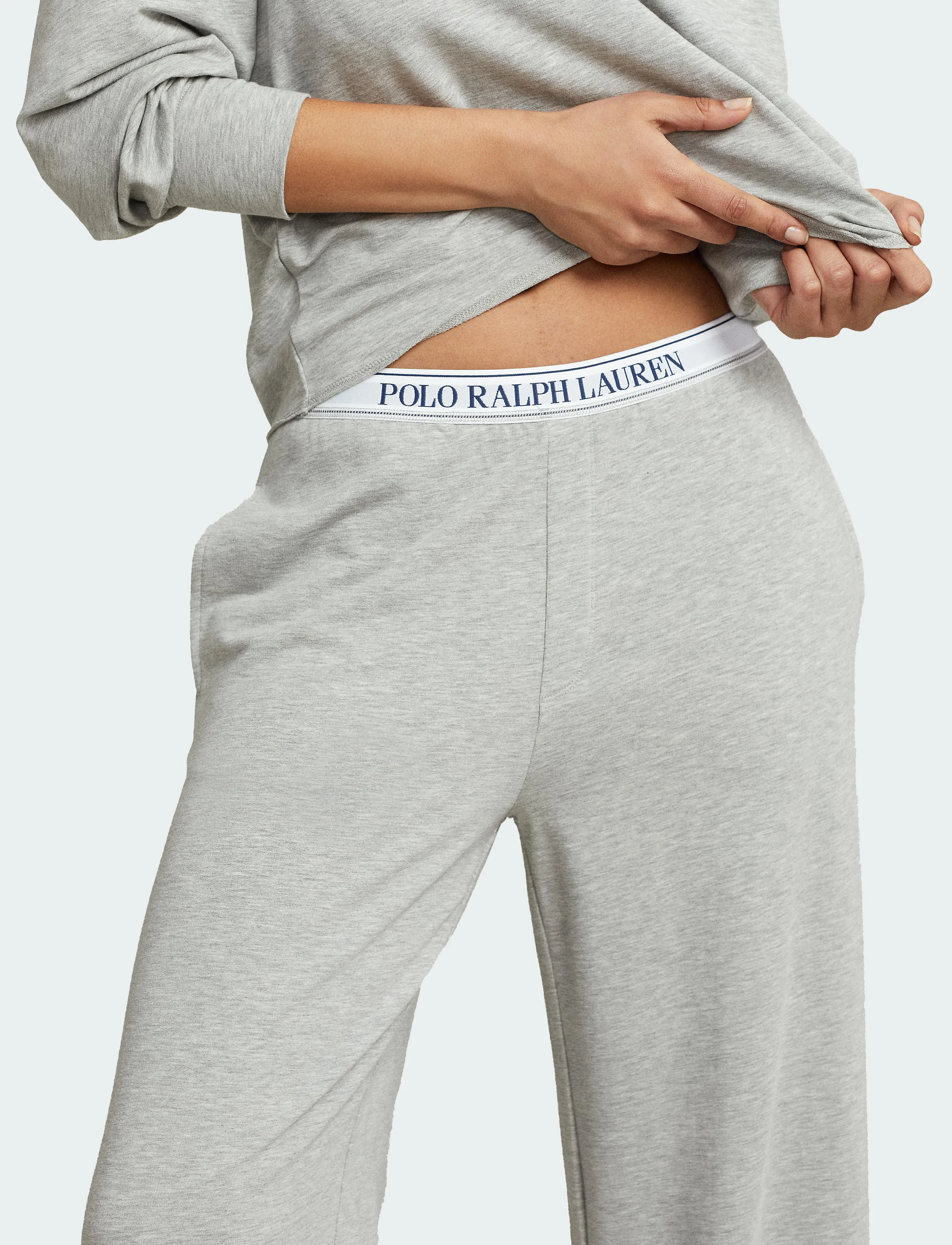 Polo Ralph Lauren Intimates - French Terry Long-Sleeve Pajama Set - pyjamas - heathergrey - 2