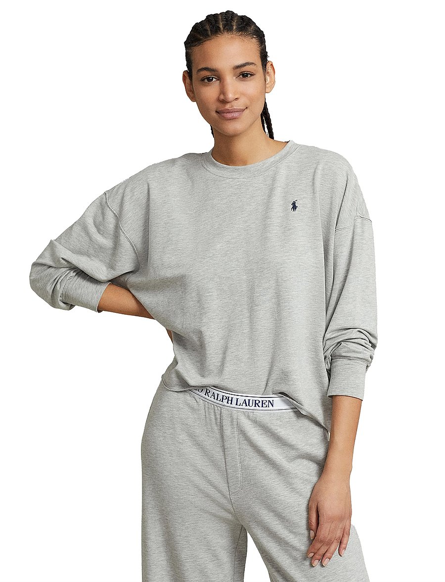 Polo Ralph Lauren Intimates - French Terry Long-Sleeve Pajama Set - pyjamas - heathergrey - 5
