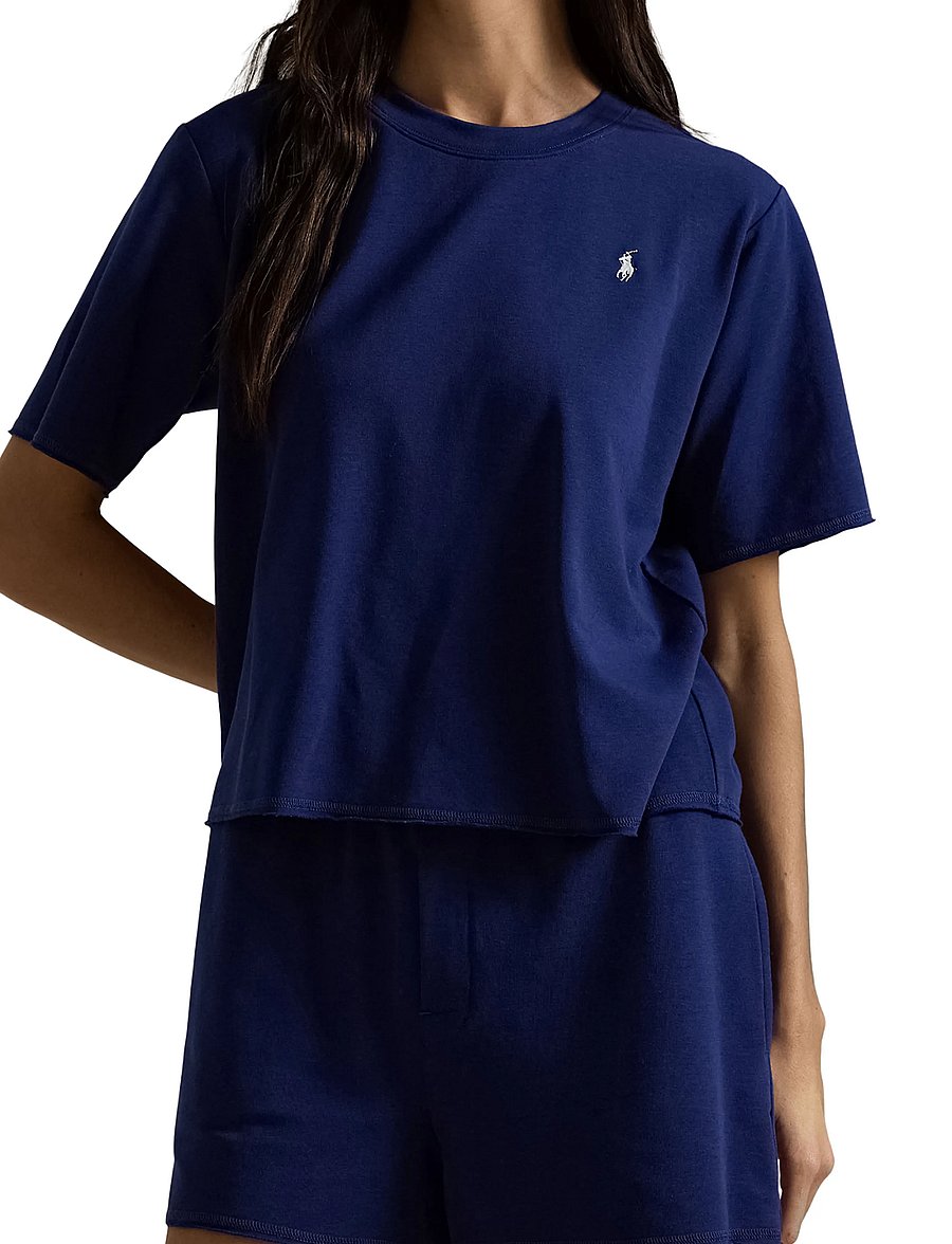 Polo Ralph Lauren Intimates - French Terry Short-Sleeve Pajama Set - pyjamas - navy - 3