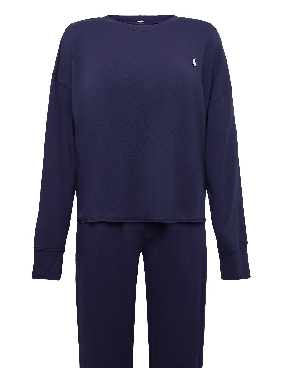 Polo Ralph Lauren Intimates - Sweatshirt & Wide Leg Pant Set - pyjamas - navy - 1
