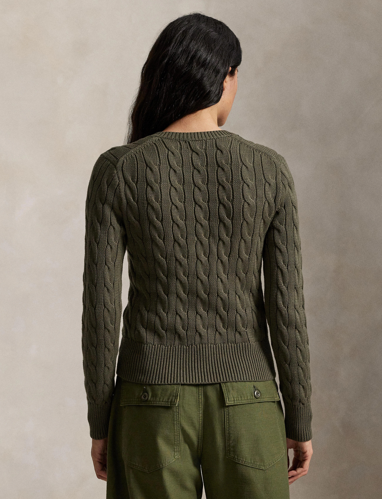 Polo Ralph Lauren Cable-Knit Cotton Crewneck Cardigan - - XS 2