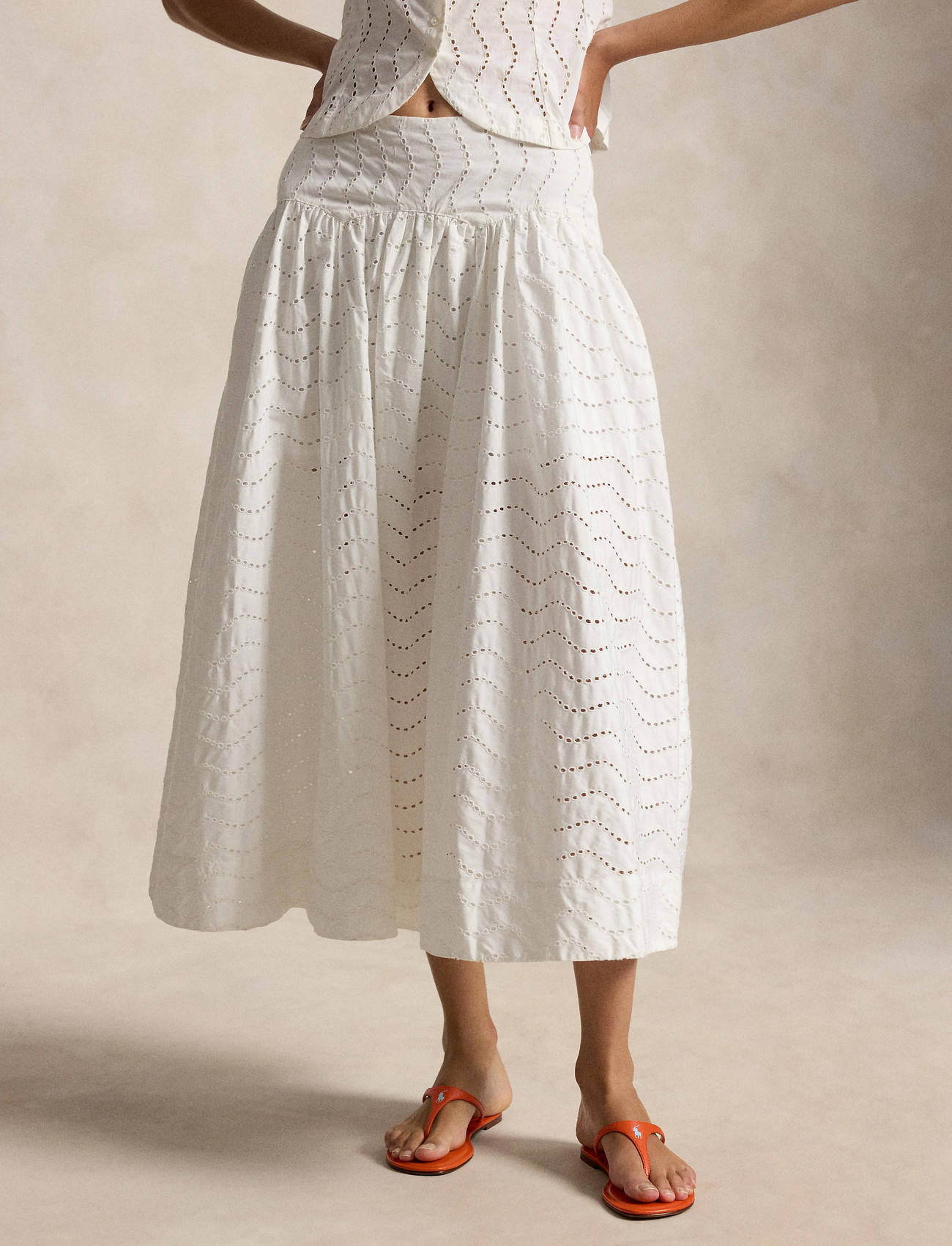 Polo Ralph Lauren Emb 80/2 Mw Ctn Pw-Wvn-Skirt - White - 32