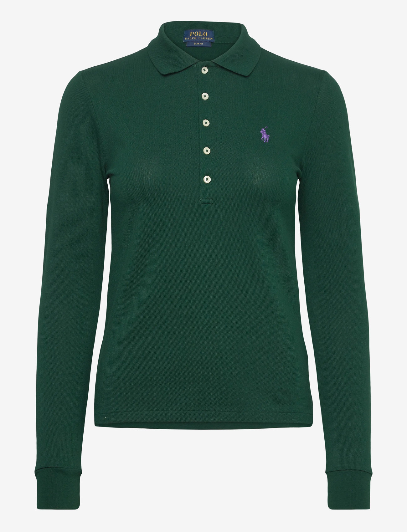 Polo Ralph Lauren - Skinny-Fit Stretch Polo Shirt - poloskjorter - moss agate - 0