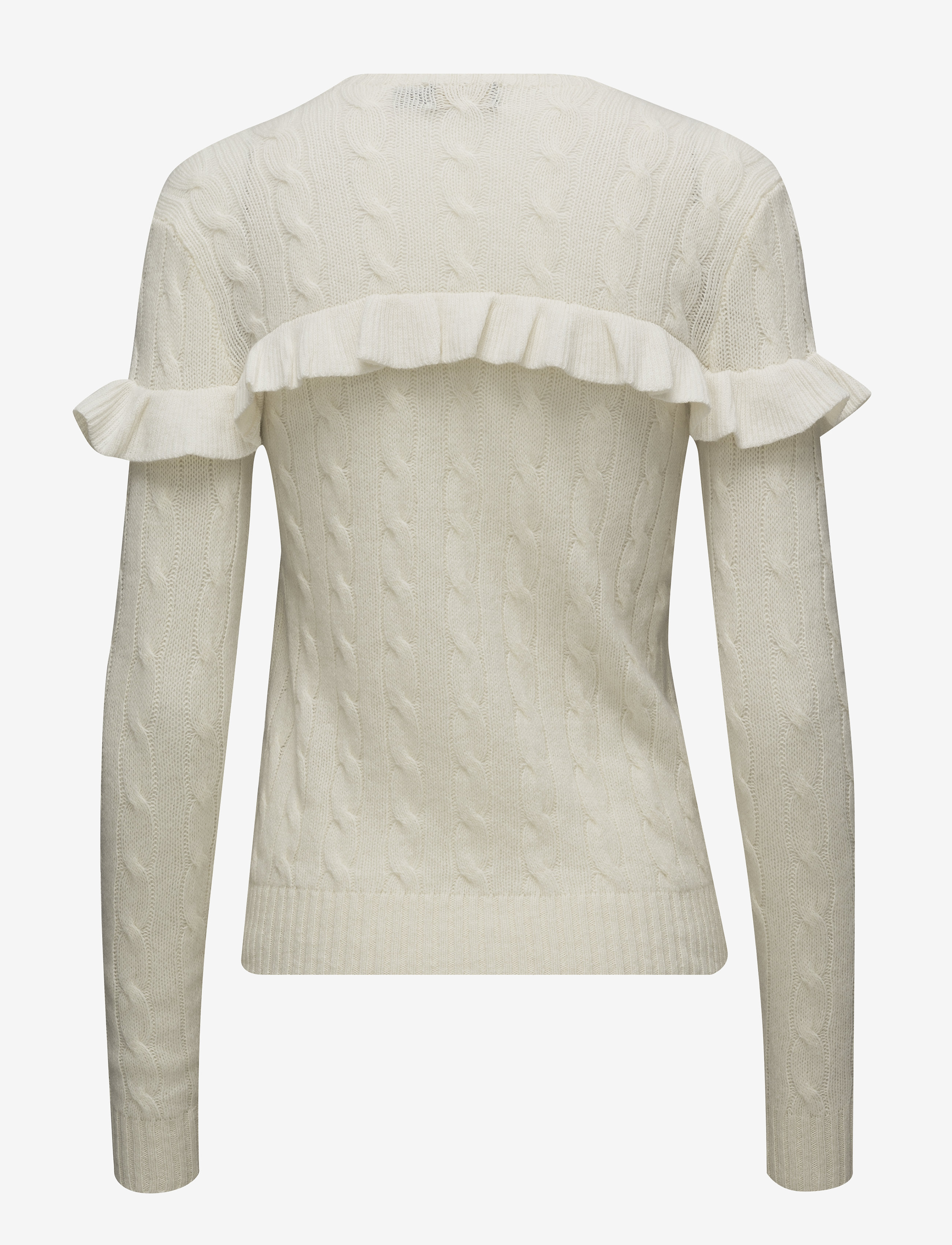 Polo Ralph Lauren - Ruffled Wool-Blend Sweater - cream - 1