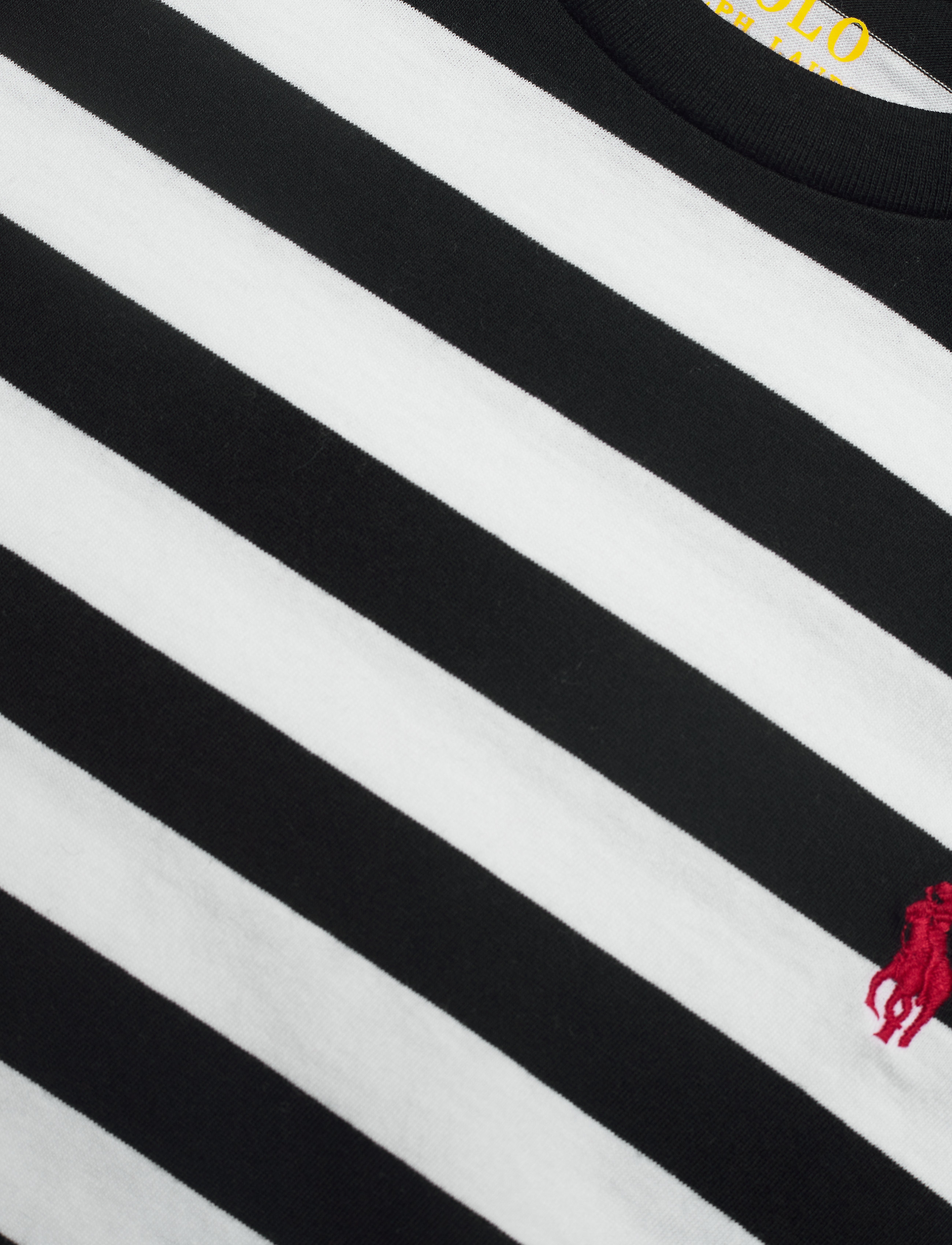 Polo Ralph Lauren - Striped Cotton Jersey Tee - white/ polo black - 3