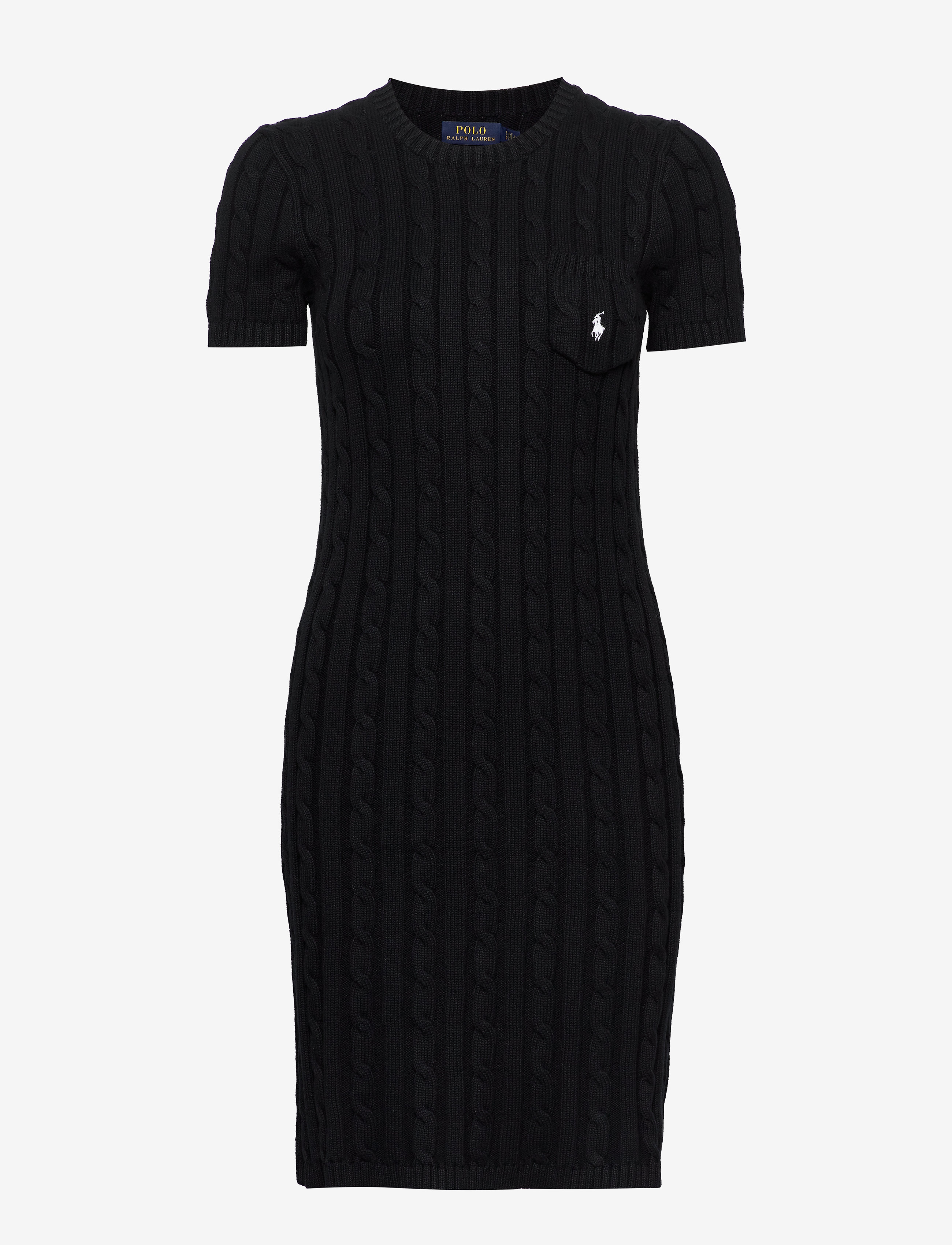 Polo Ralph Lauren - Cable-Knit Cotton Dress - polo black - 0