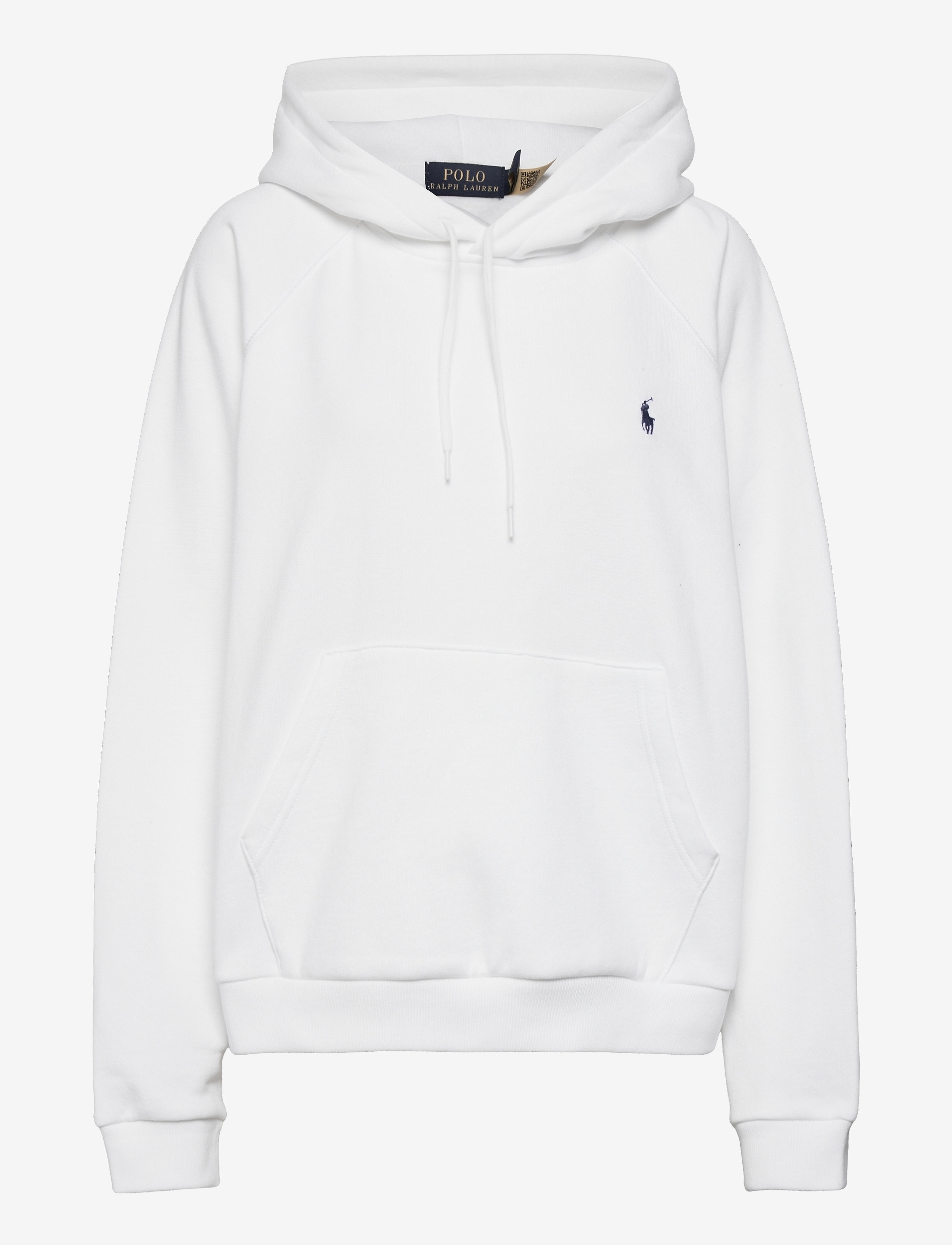 Fleece Pullover Hoodie - WHITE