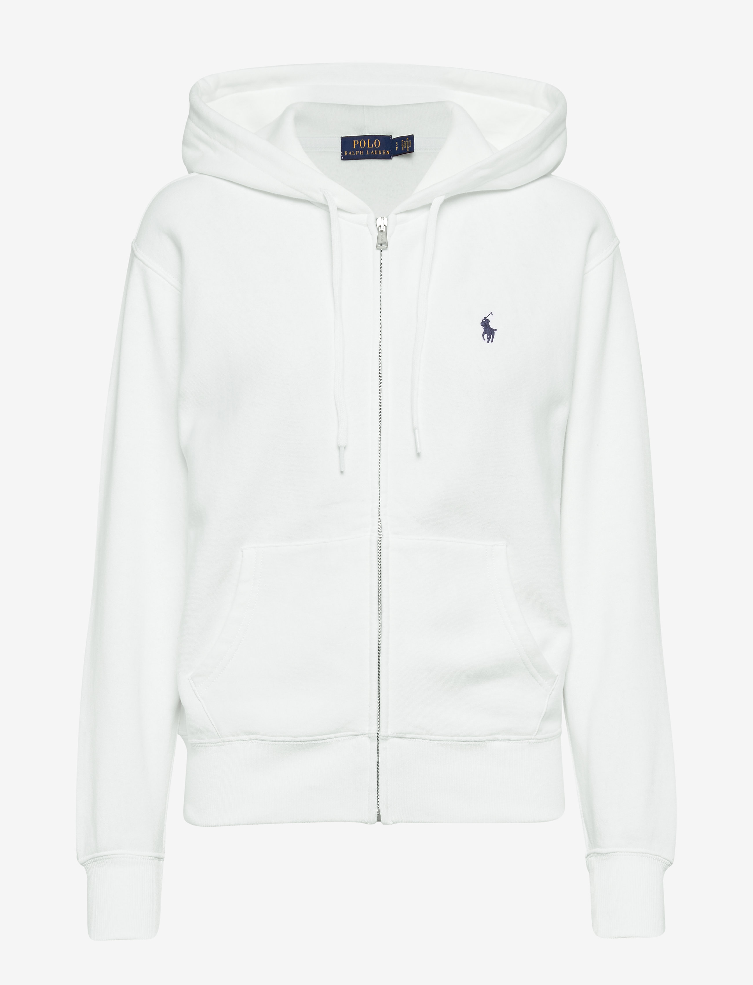 Polo Ralph Lauren Fleece Full-Zip Hoodie, XL, White, Sweatshirts & Hættetrøjer > Hættetrøjer, Dame