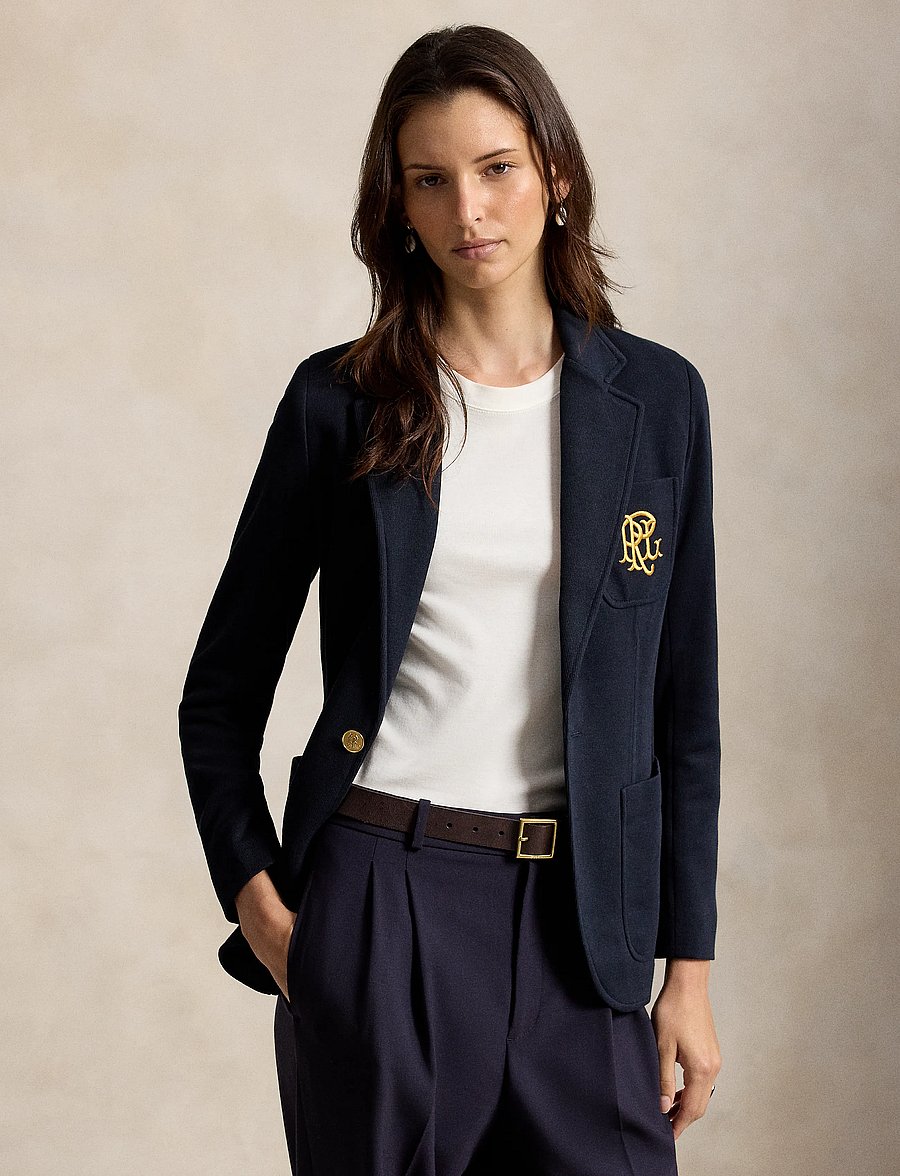 Polo Ralph Lauren - Double-Knit Jacquard Blazer - einreihige blazer - park avenue navy - 4