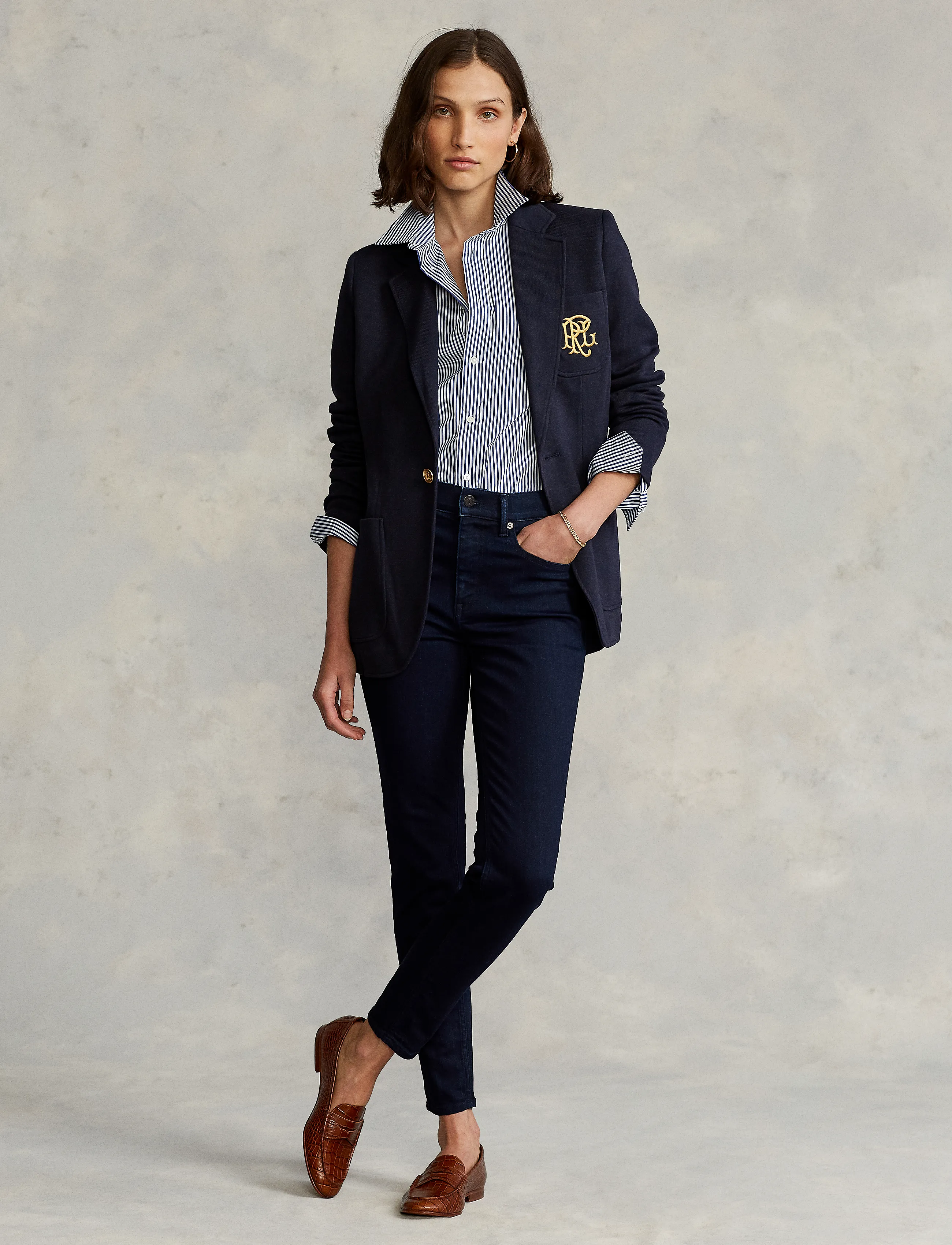 Polo Ralph Lauren - Double-Knit Jacquard Blazer - einreihige blazer - park avenue navy - 5