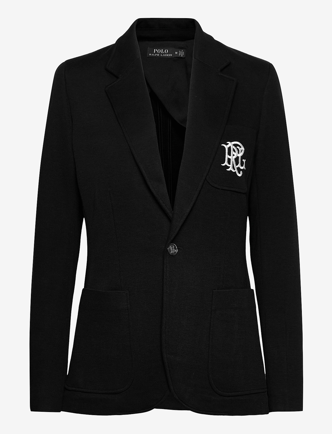 Polo Ralph Lauren - Double-Knit Jacquard Blazer - enkeltradede blazere - polo black - 1