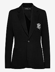 Polo Ralph Lauren - Double-Knit Jacquard Blazer - enkeltradede blazere - polo black - 1