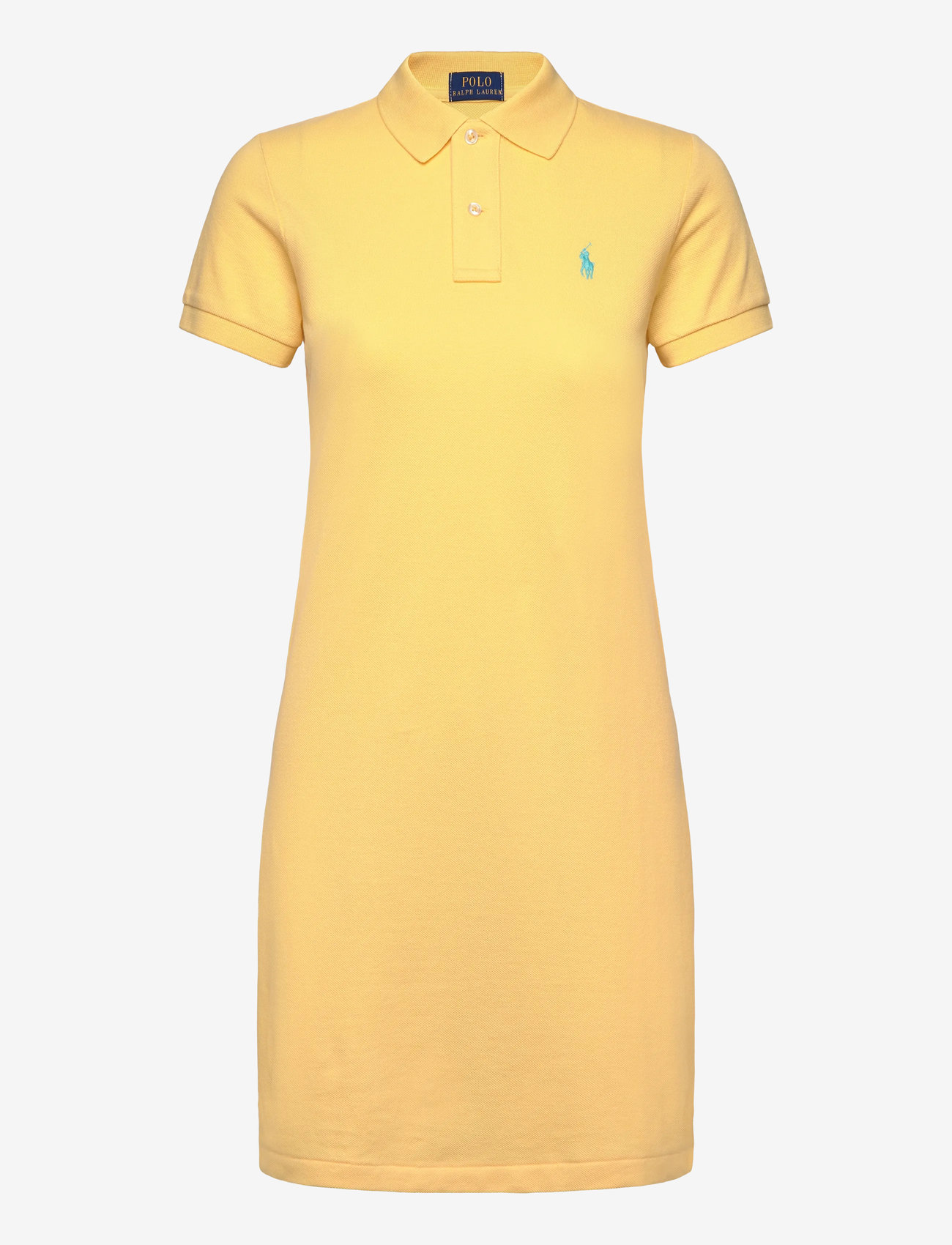 Polo Ralph Lauren - Cotton Mesh Polo Dress - corn yellow/c6103 - 1