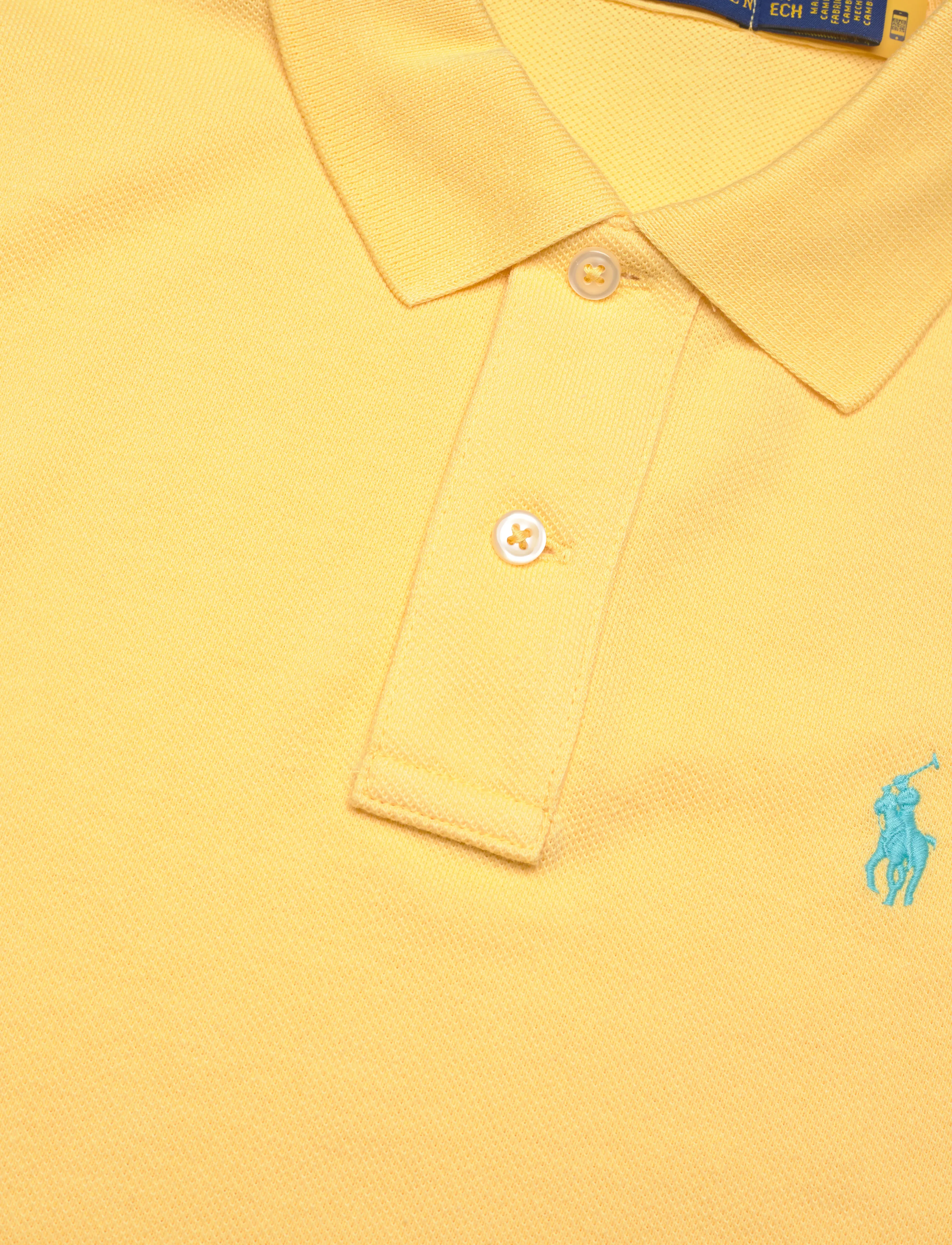 Polo Ralph Lauren - Cotton Mesh Polo Dress - corn yellow/c6103 - 3