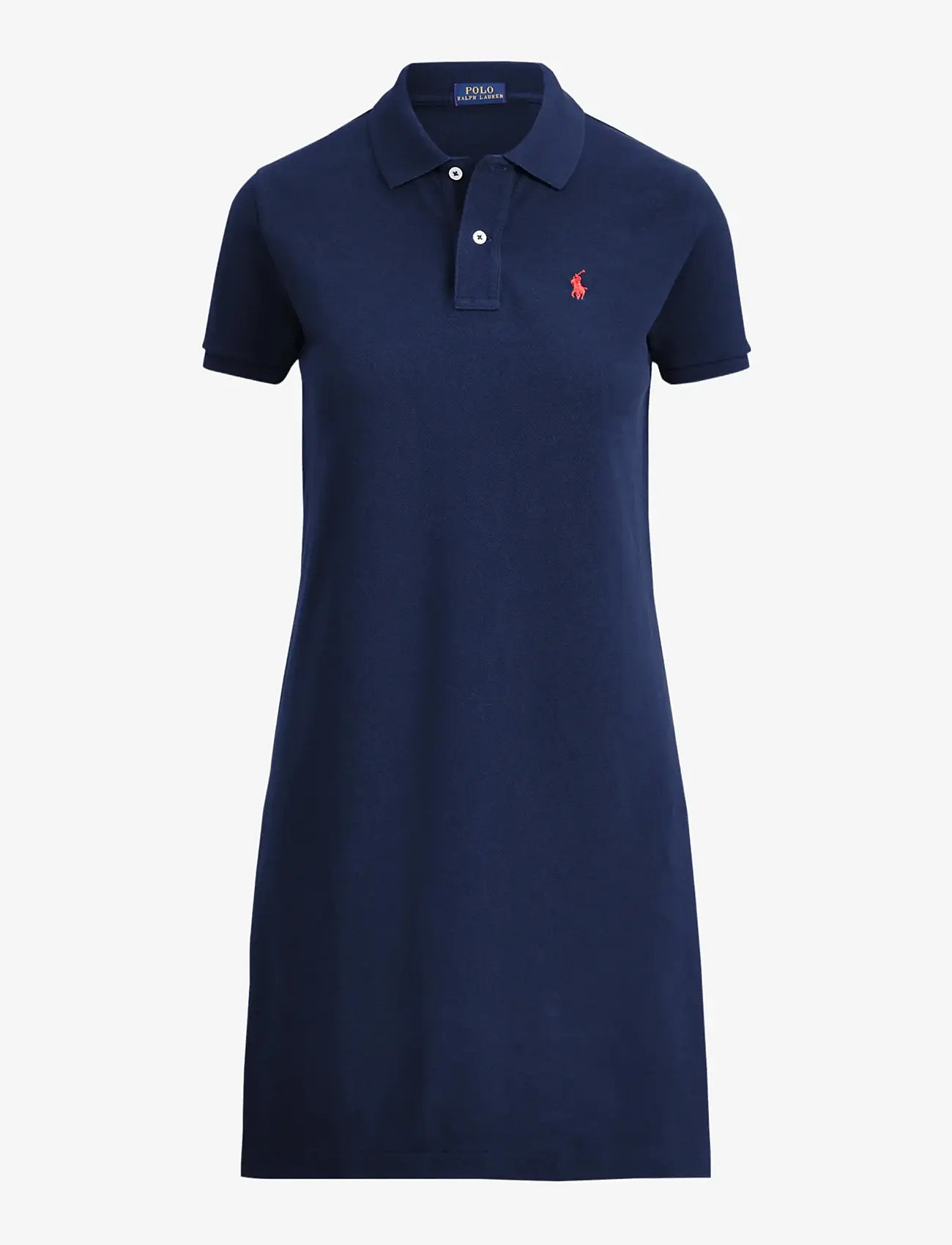 Polo Ralph Lauren - Cotton Mesh Polo Dress - t-shirt-kleider - newport navy/c387 - 1