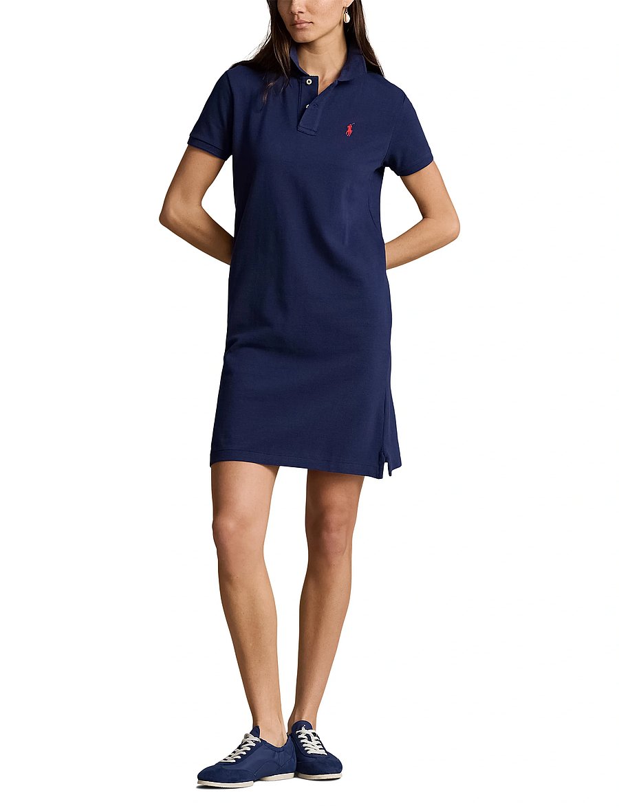 cotton mesh polo dress Ralph Lauren Little Girls Short Sleeve Pleated Polo Cotton/spandex Ralph Lauren Girl's Smocked Stretch