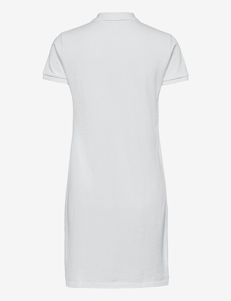 Polo Ralph Lauren - Cotton Mesh Polo Dress - t-särkkleidid - white/c7916 - 2