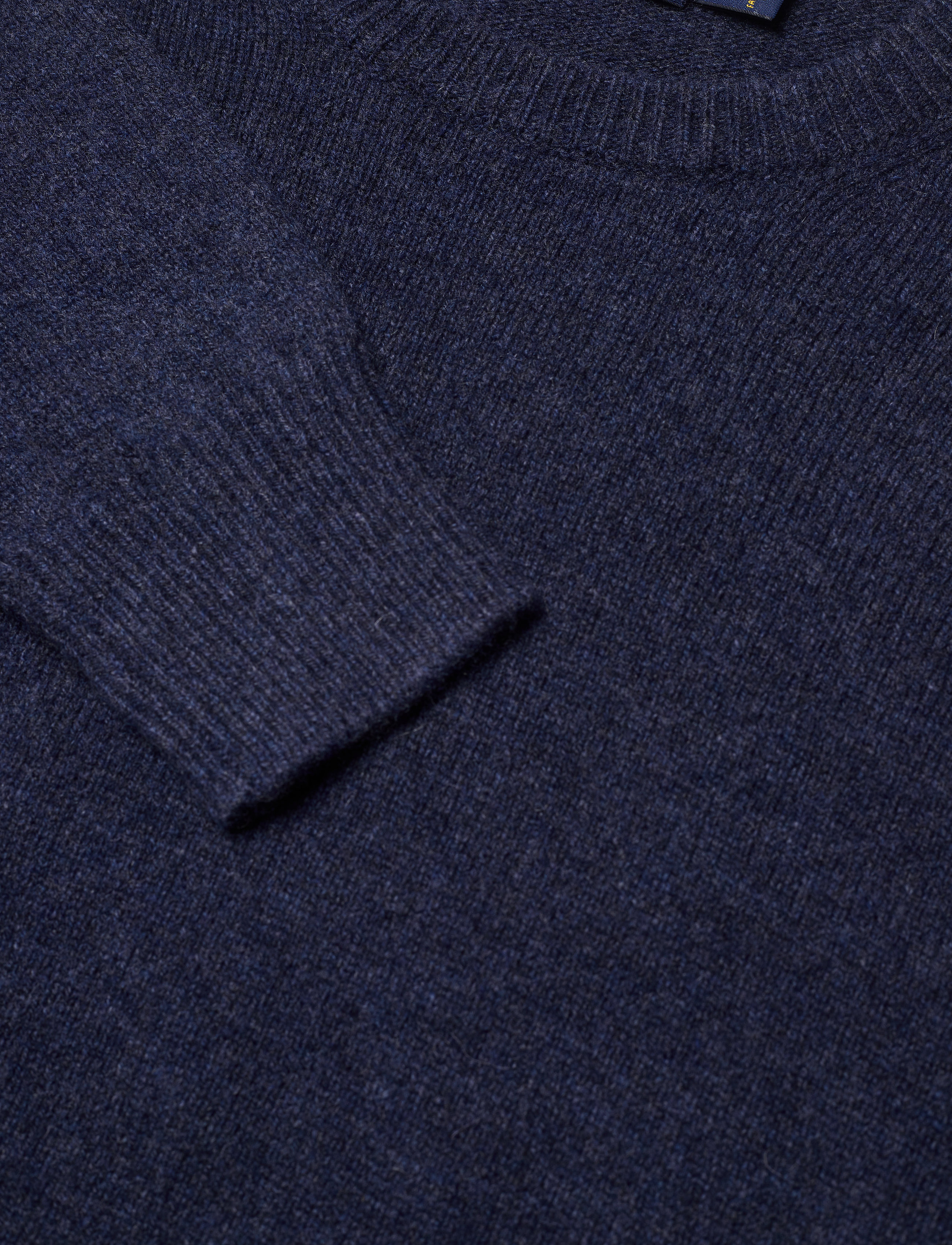 Polo Ralph Lauren - Wool-Blend Crewneck Sweater - boathouse navy he - 3