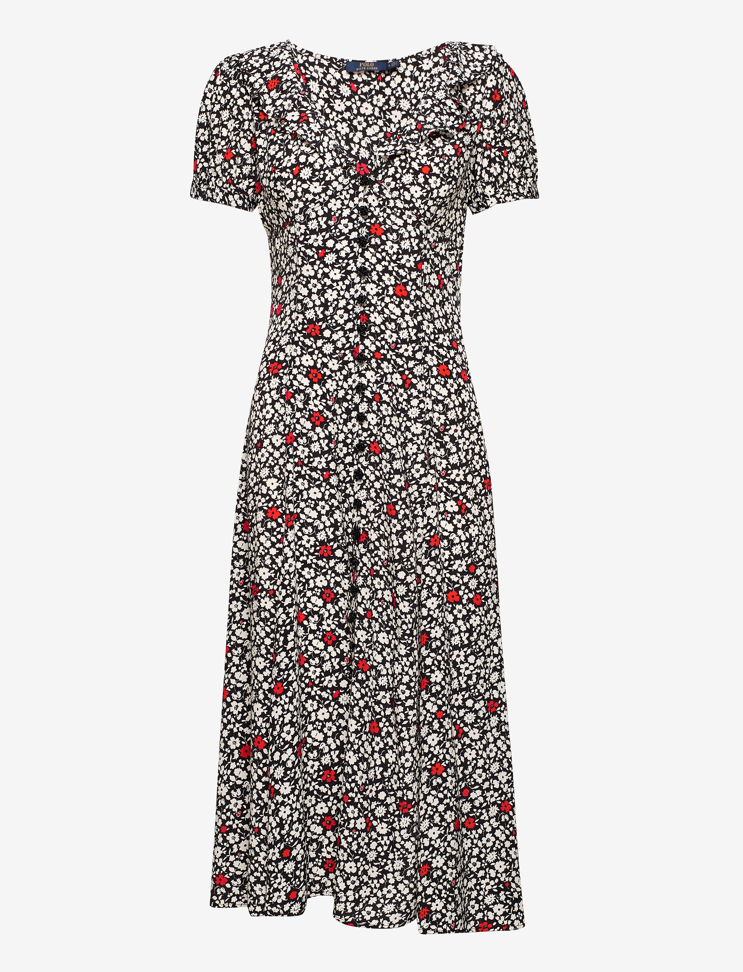 Polo Ralph Lauren - Floral Crepe Dress - 749 poppy field f - 1