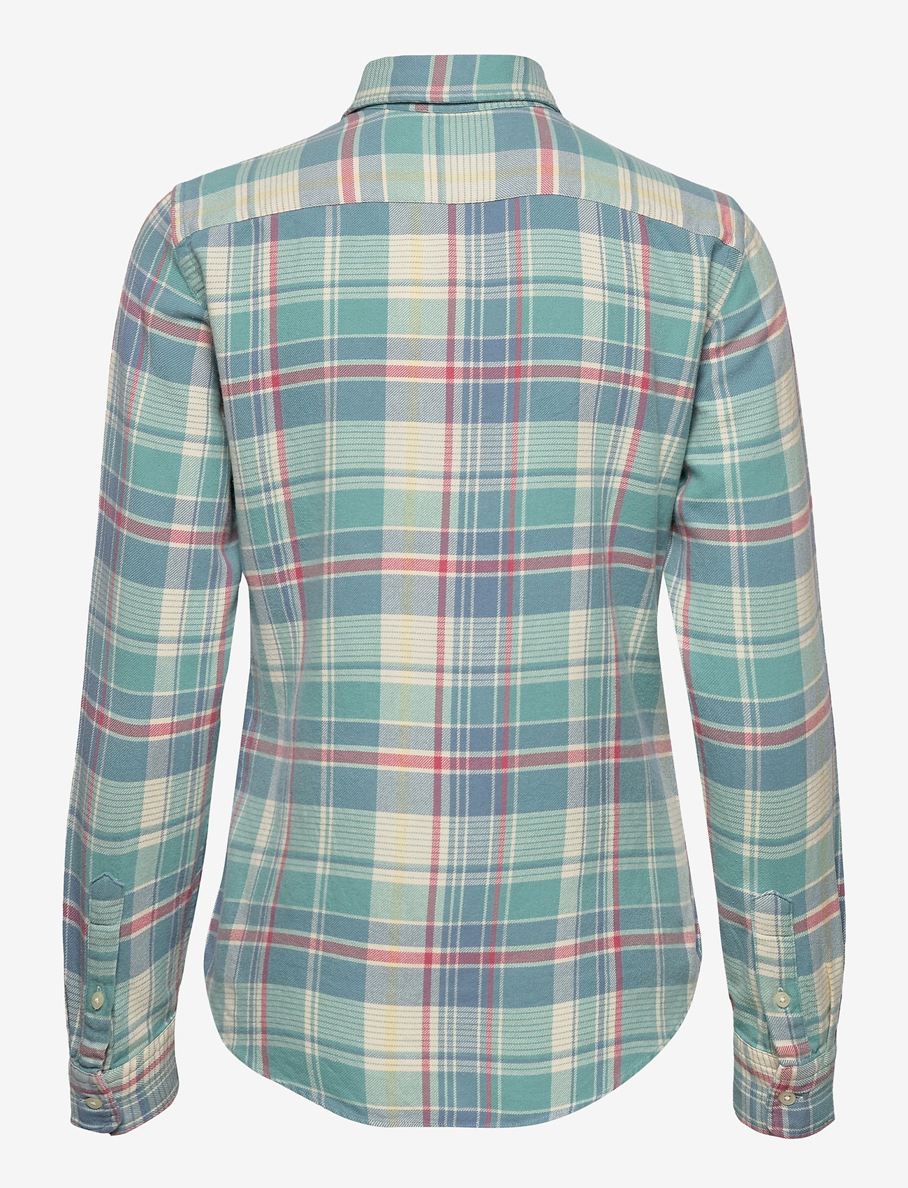 Polo Ralph Lauren - Plaid Cotton Twill Shirt - 770 faded teal/cr - 1