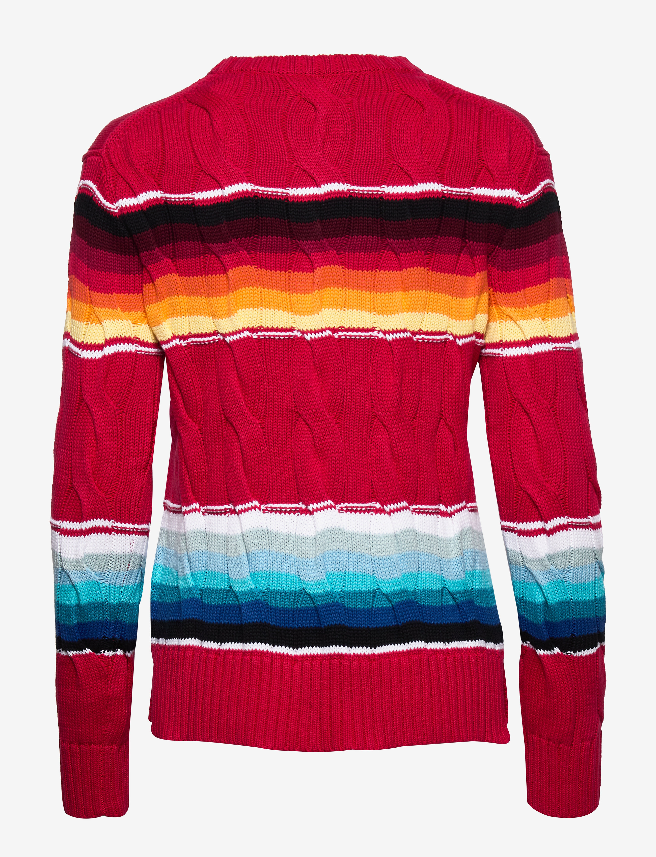 Polo Ralph Lauren - Striped Cable-Knit Sweater - serape - 2