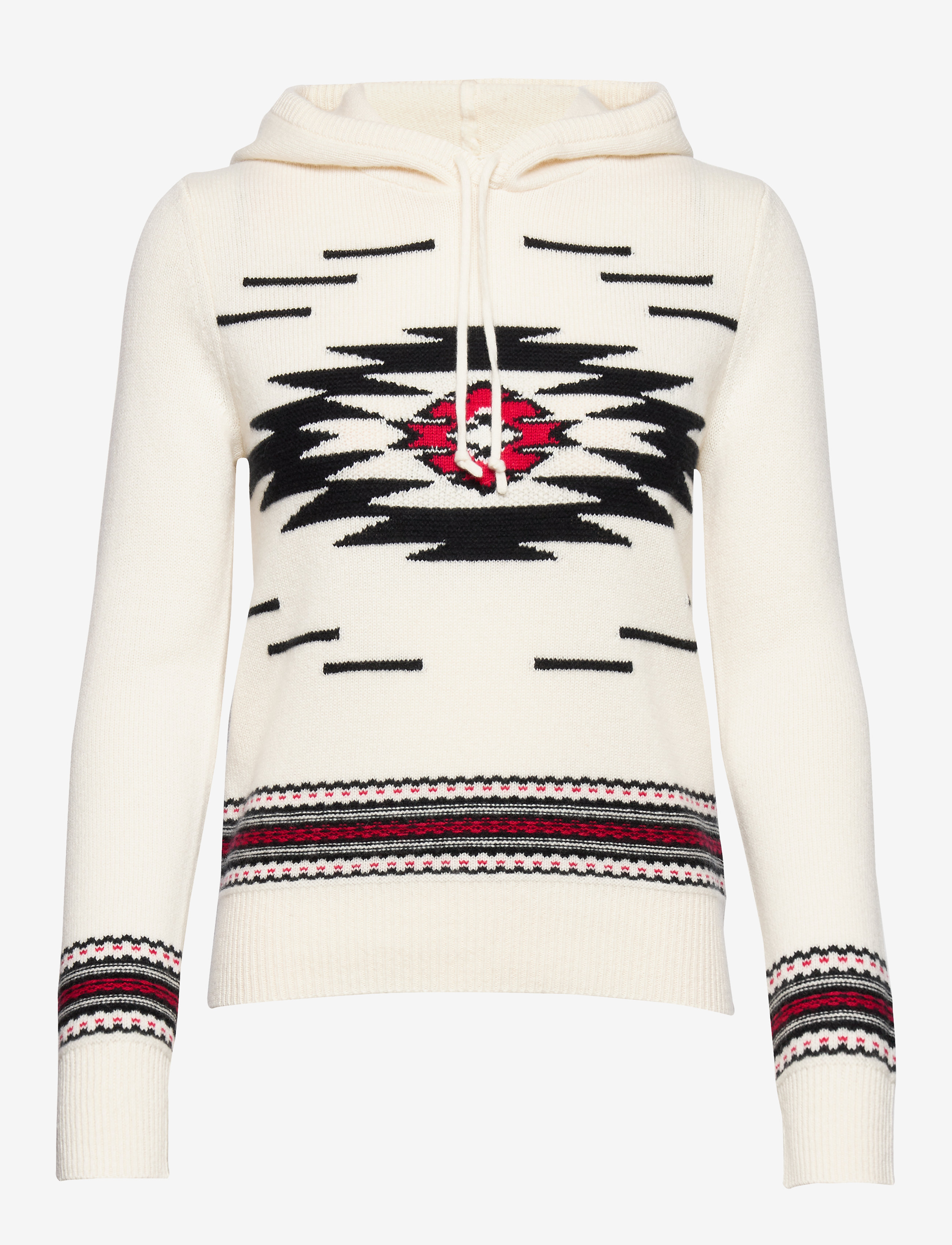 Polo Ralph Lauren - Wool-Blend Hoodie - cream multi - 1