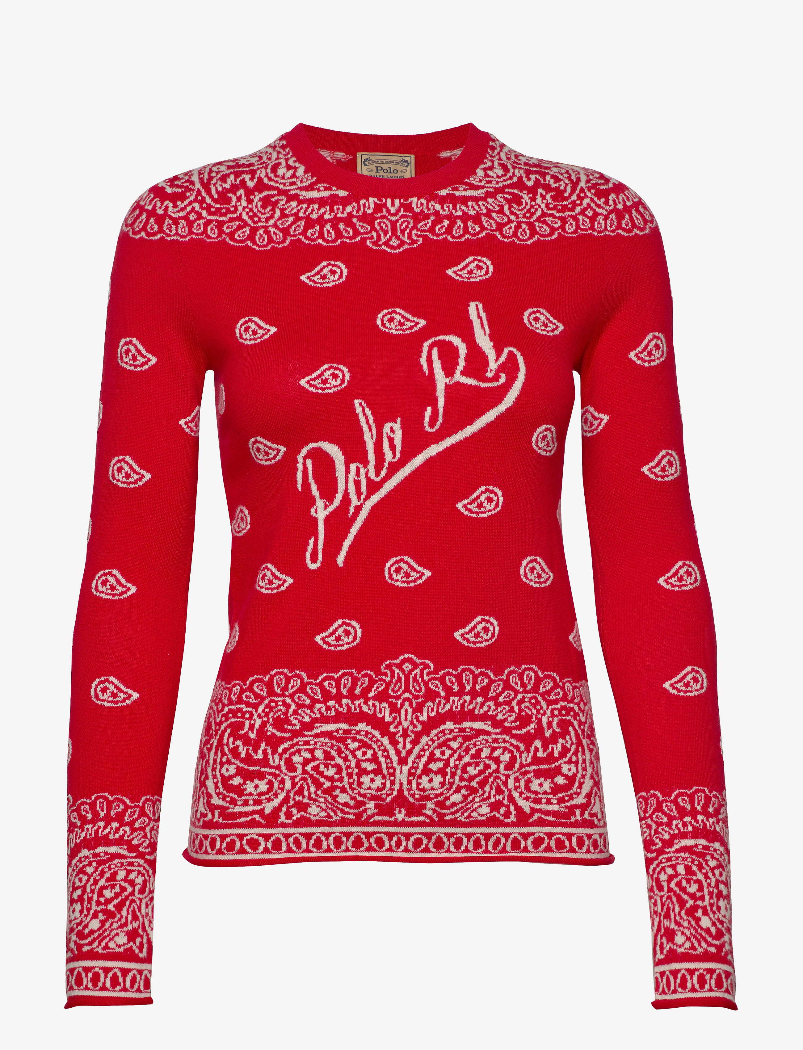 Polo Ralph Lauren - Bandanna Crewneck Sweater - red multi - 1