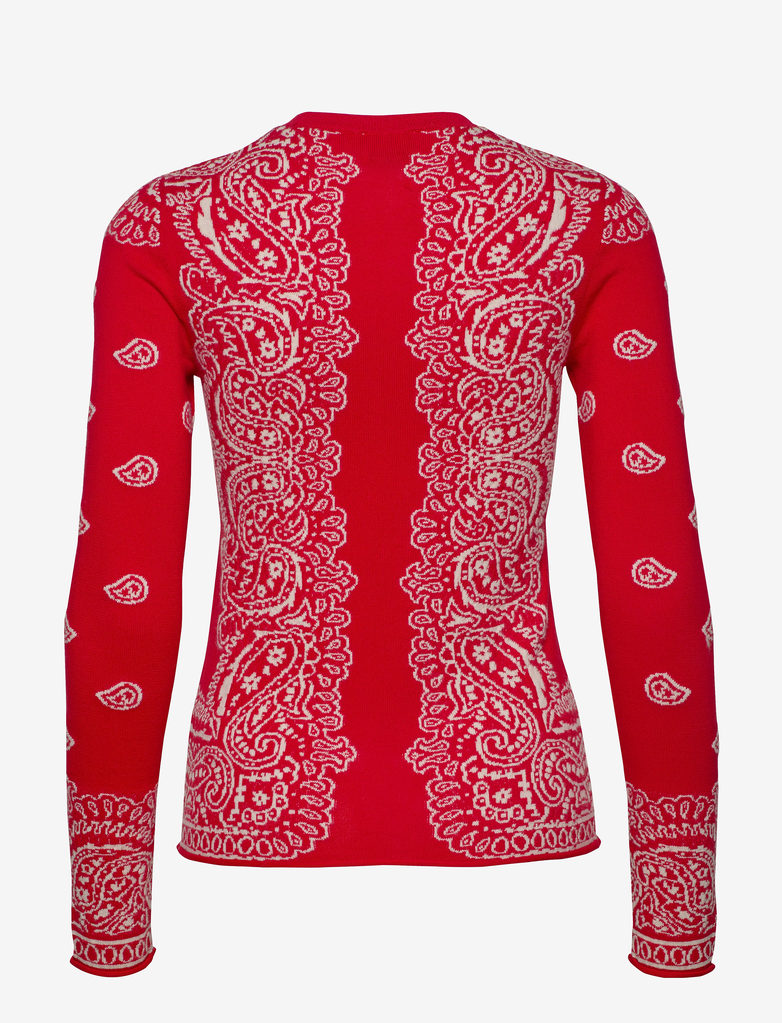 Polo Ralph Lauren - Bandanna Crewneck Sweater - red multi - 2