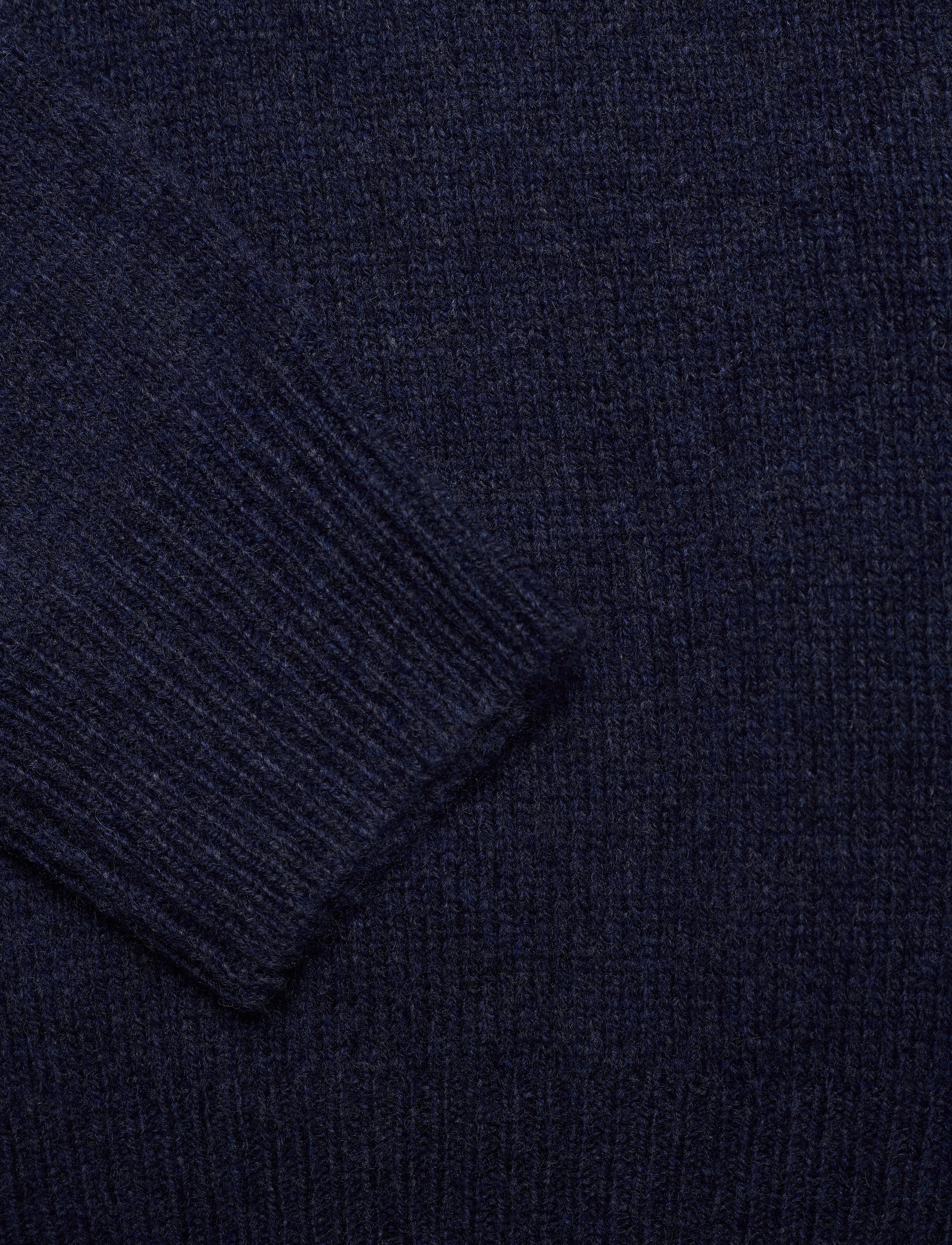 Polo Ralph Lauren - Wool-Blend V-Neck Sweater - boathouse navy he - 3