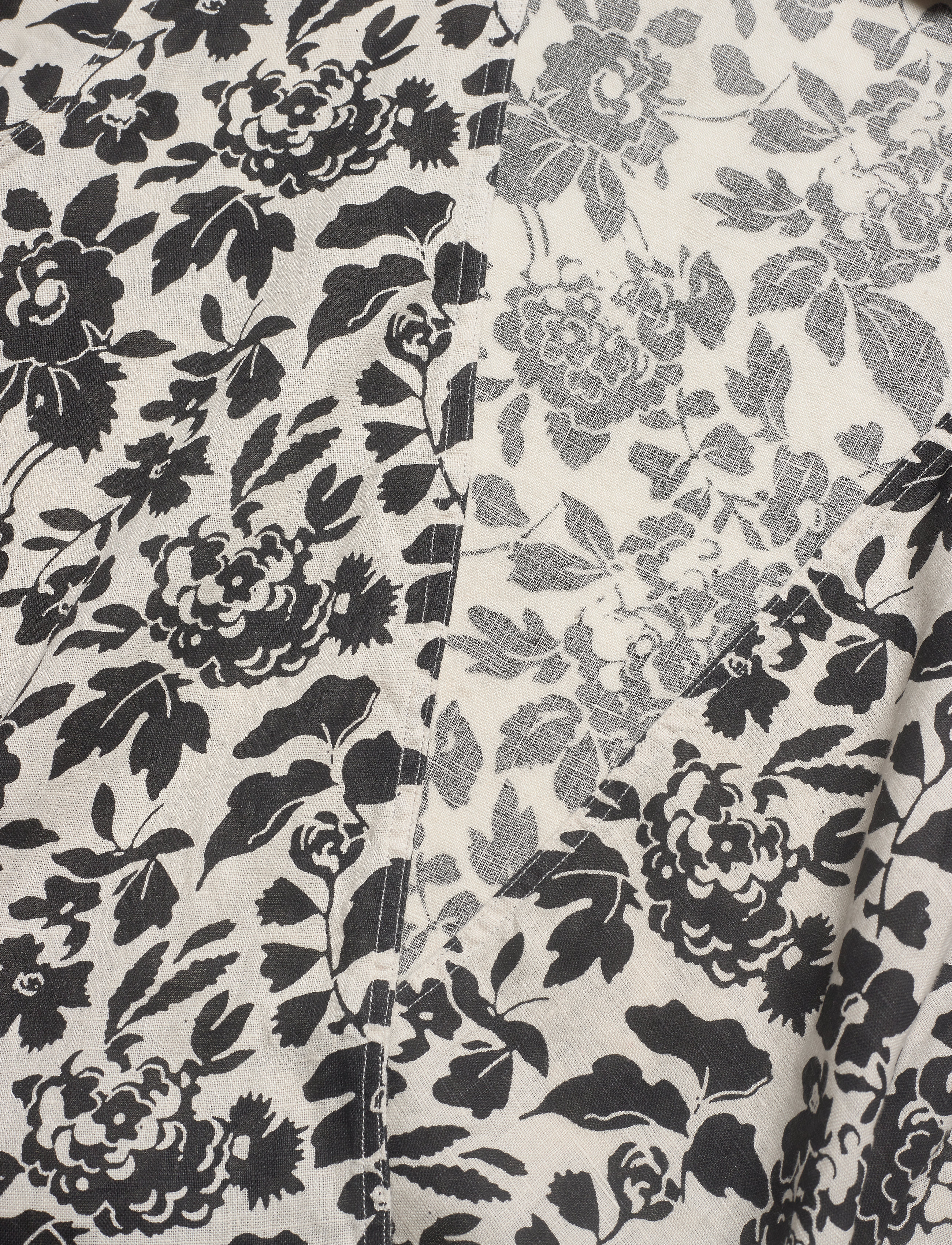 Polo Ralph Lauren - Floral Linen Wrap Blouse - 788 cream/black f - 3