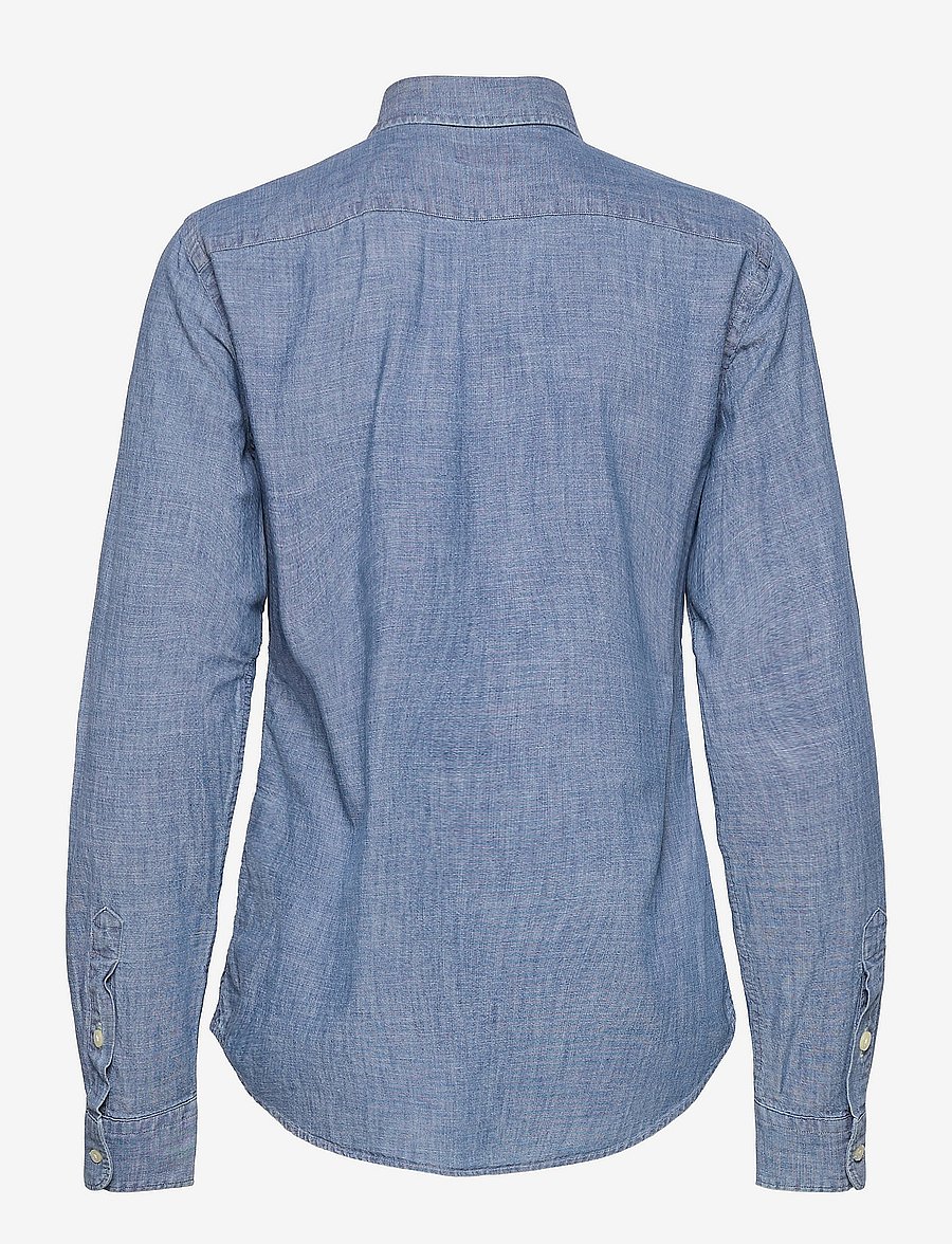 Polo Ralph Lauren - Straight Fit Cotton Chambray Shirt - bsr indigo - 1