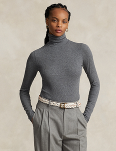 Stretch Ribbed Turtleneck, Polo Ralph Lauren