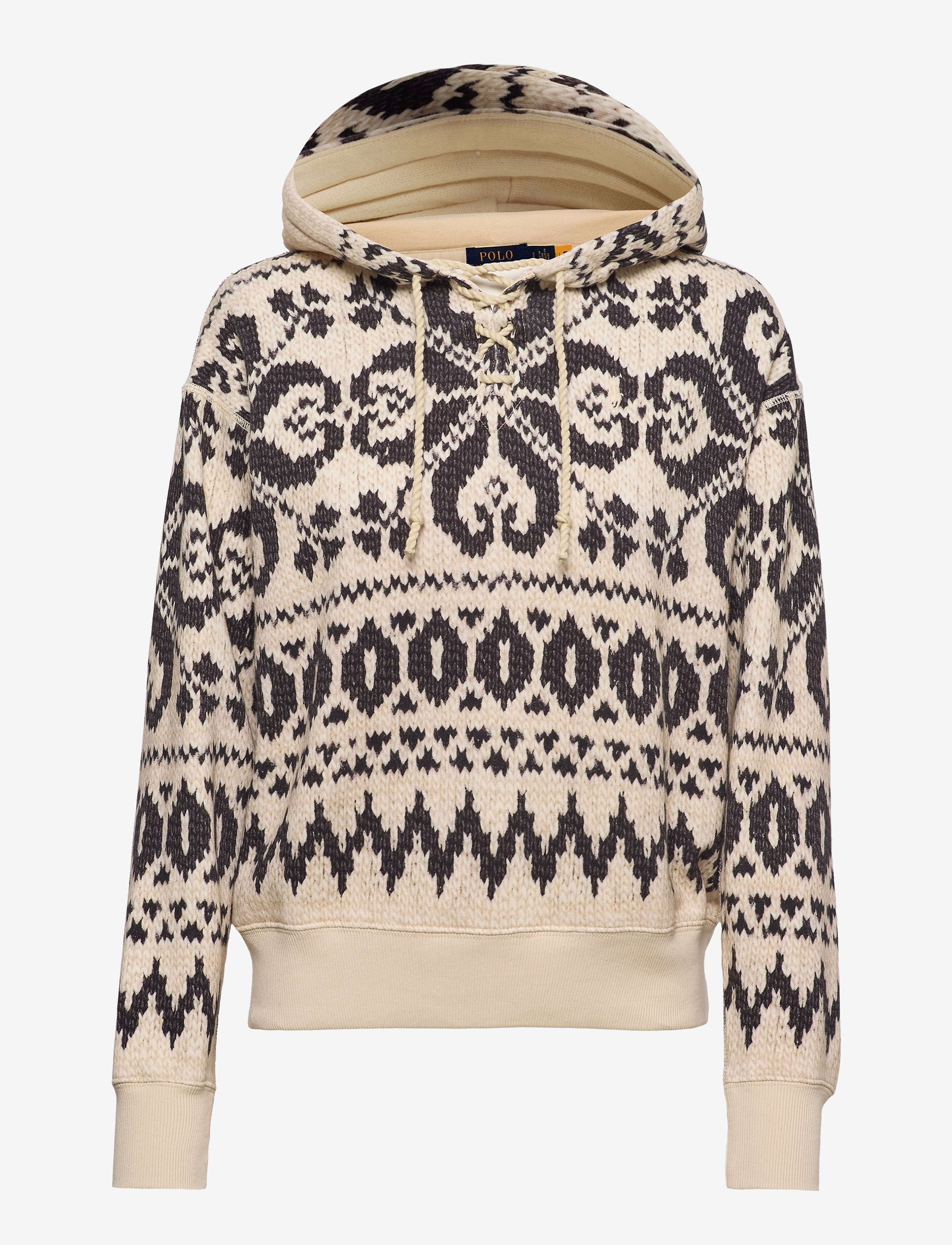 Polo Ralph Lauren - Fair Isle Hooded Sweater - digital cream swe - 0