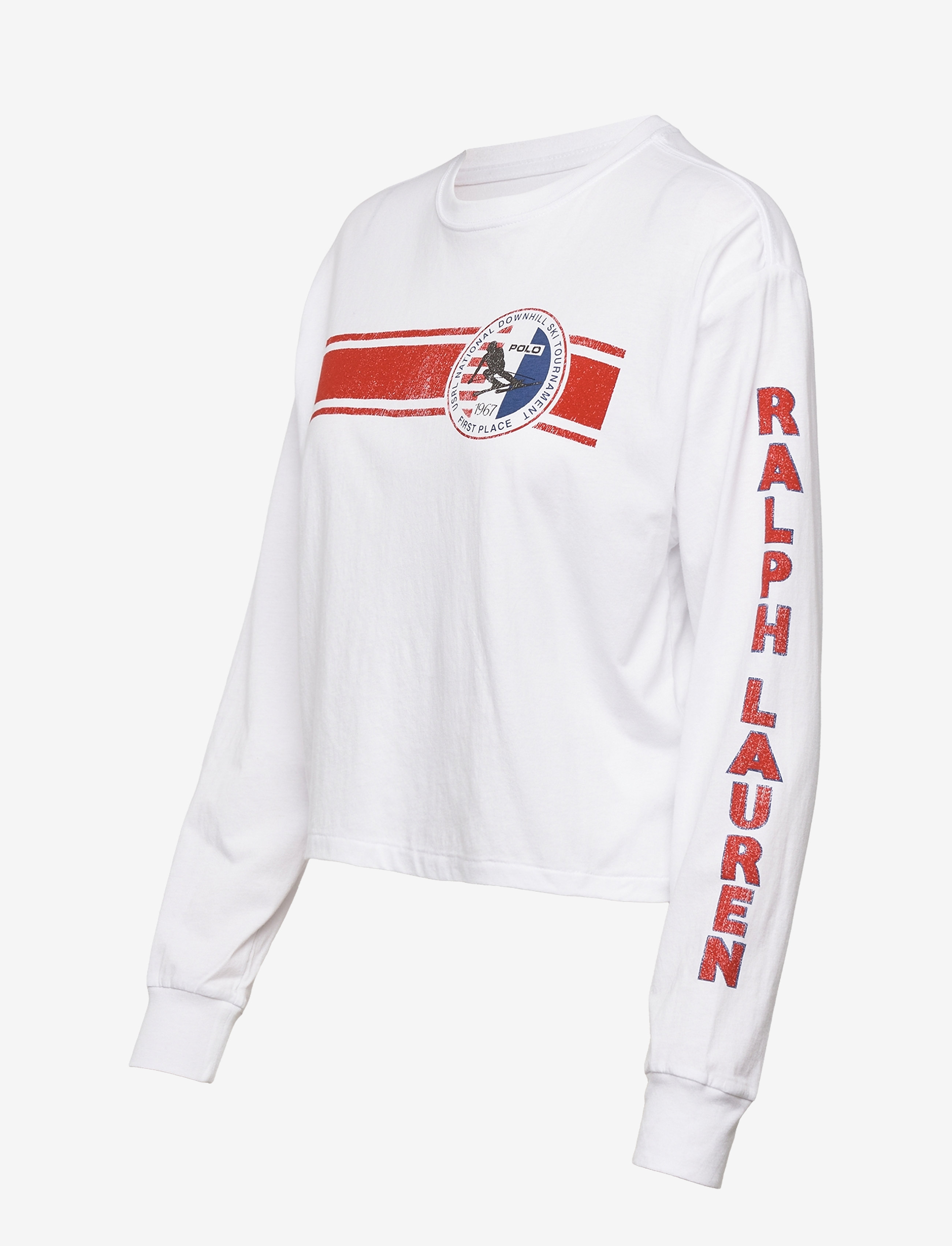 Polo Ralph Lauren - Logo Graphic Long-Sleeve Jersey Tee - white - 2