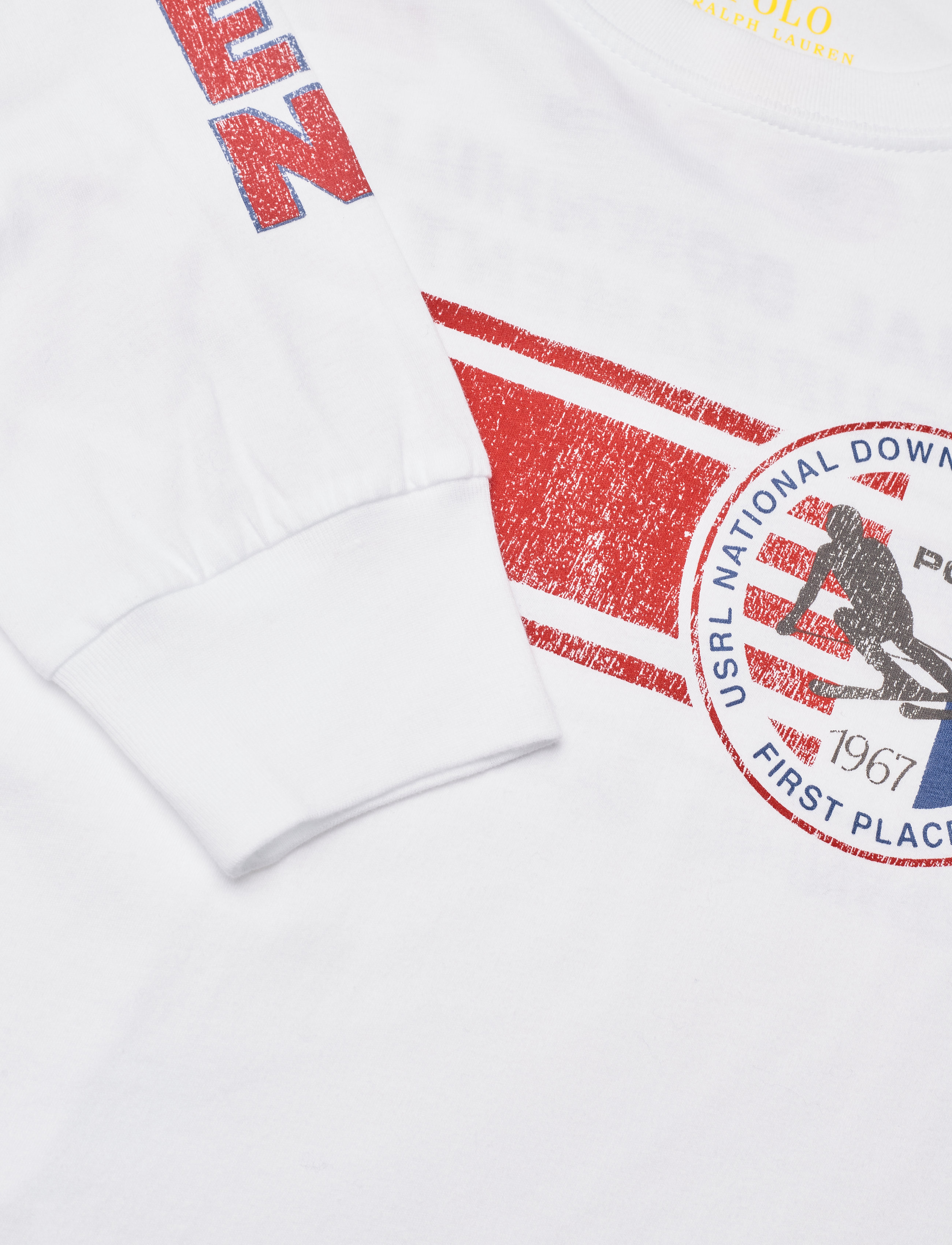 Polo Ralph Lauren - Logo Graphic Long-Sleeve Jersey Tee - white - 4
