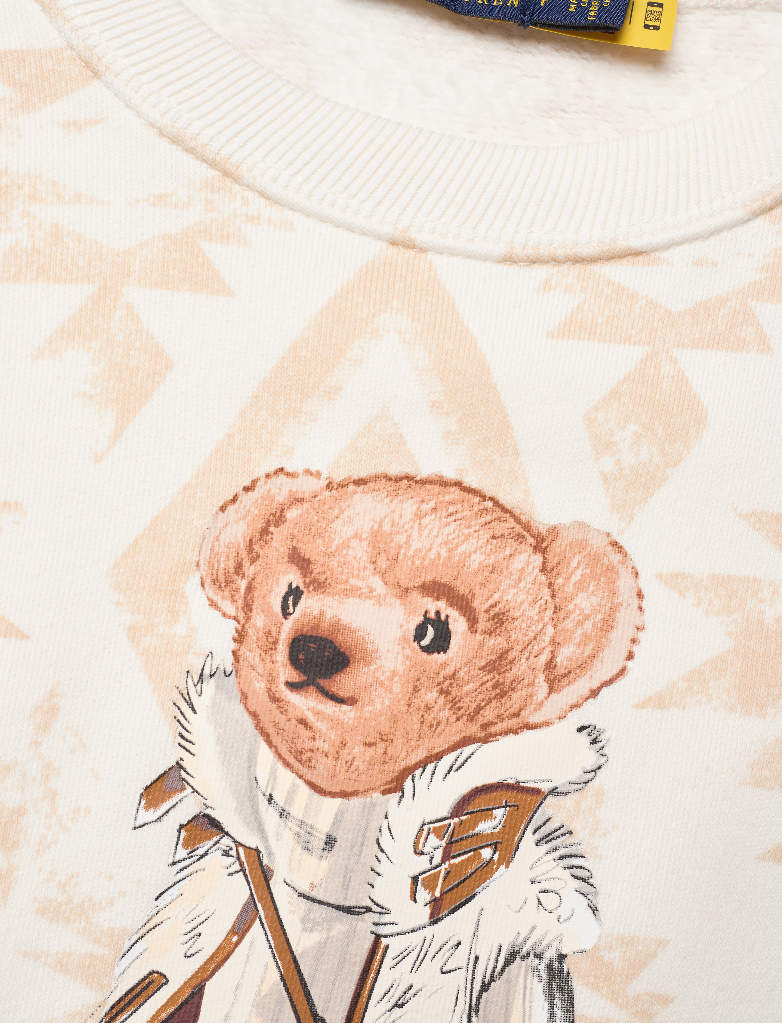 Polo Ralph Lauren - Shearling Polo Bear Fleece Sweatshirt - clubhouse cream m - 2